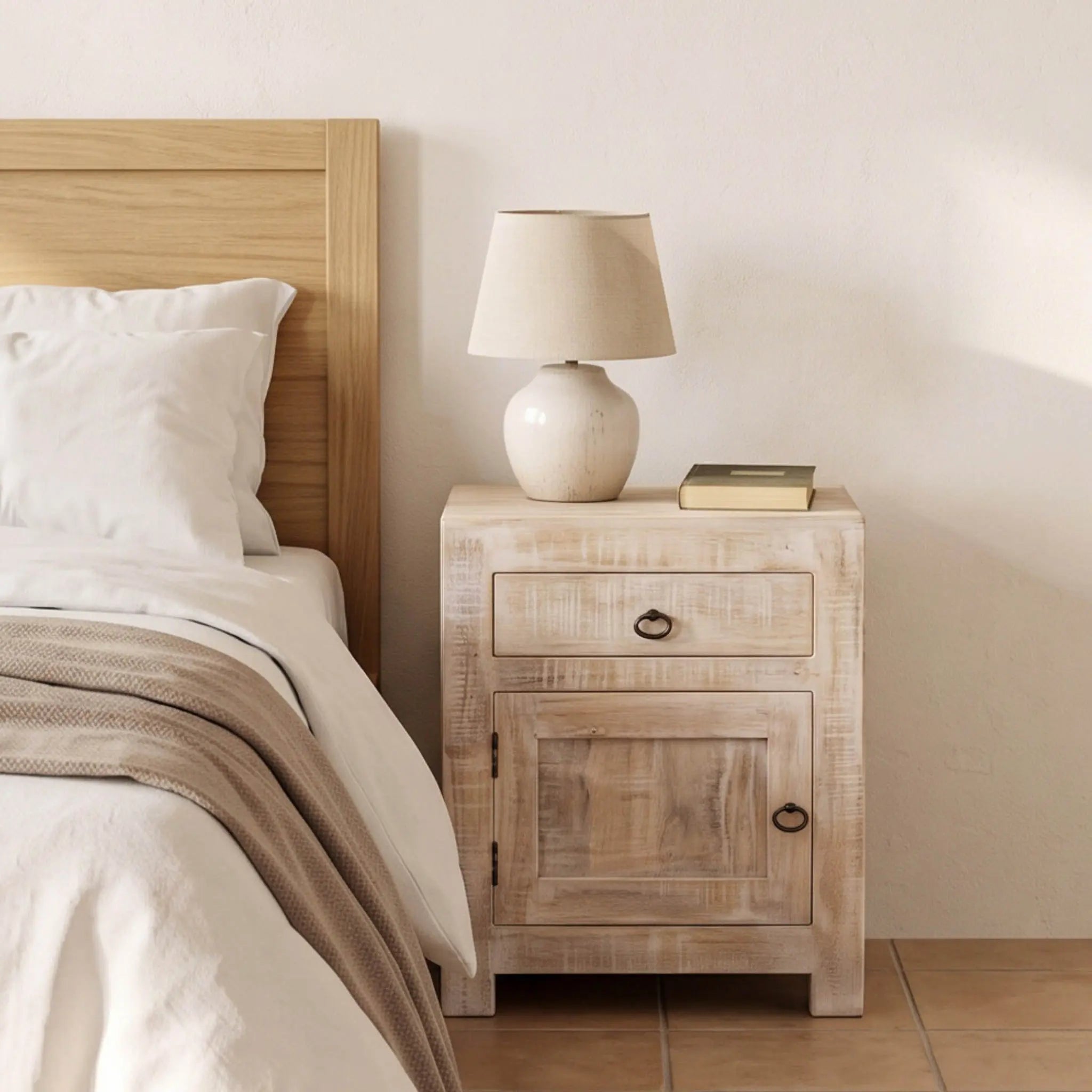 Mesita de noche Goa 50x40x60cm | Madera de Mango