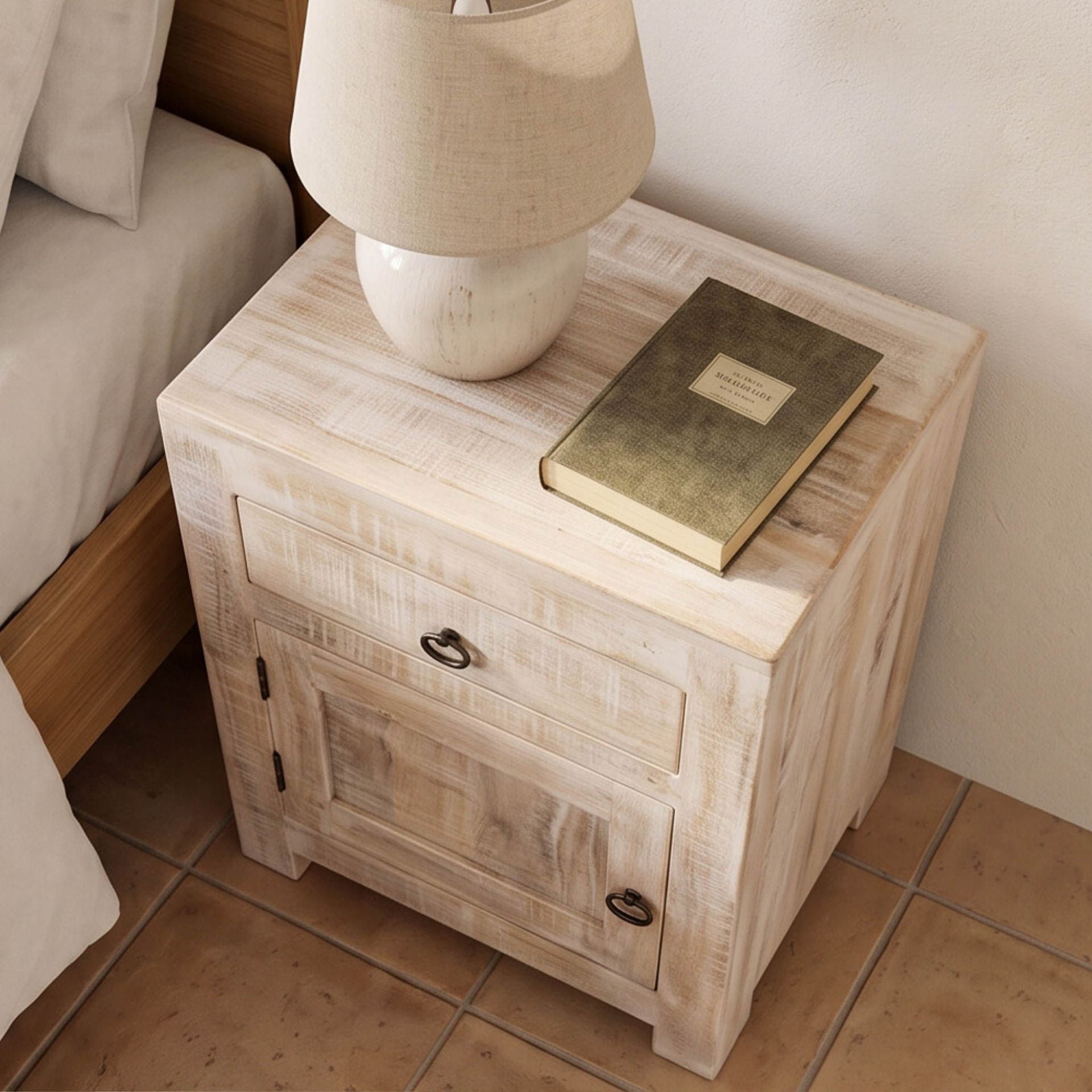 Mesita de noche Goa 50x40x60cm | Madera de Mango