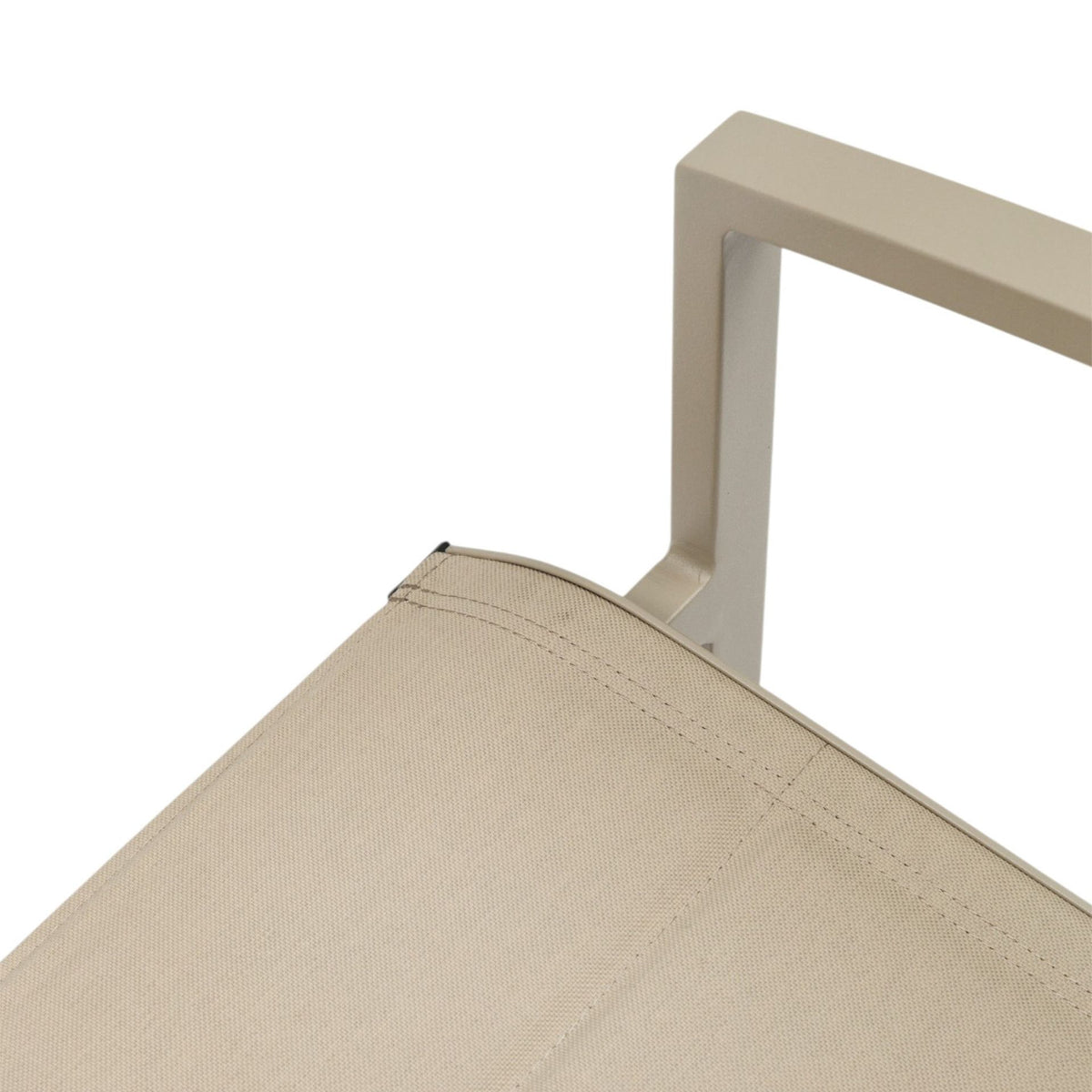 Sillón de comedor ORICK aluminio y textilene taupe.