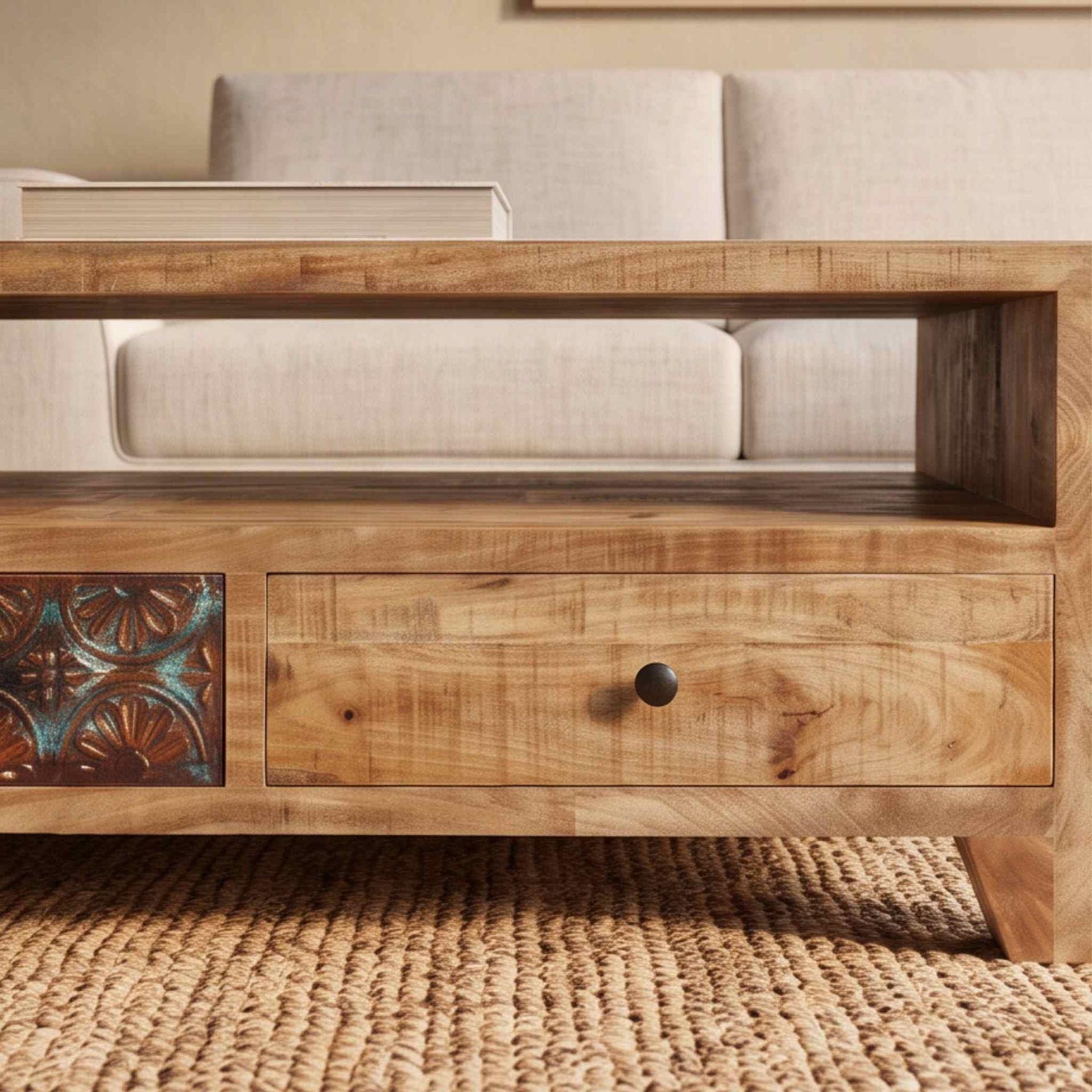 Mesa de centro Korba 115x60x45cm | Madera de Mango