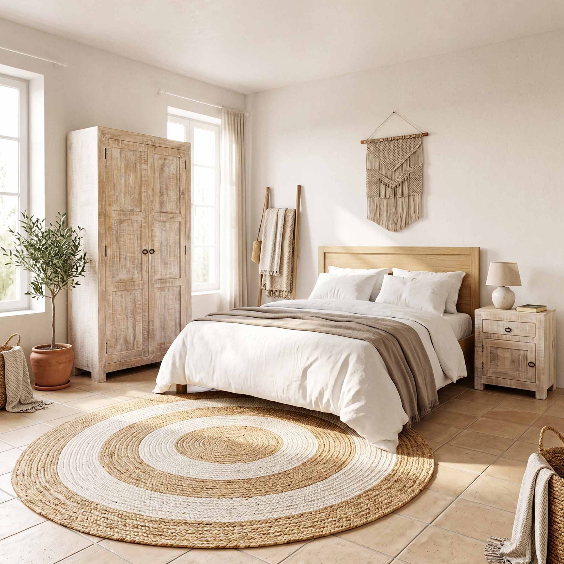 Mesita de noche Goa 50x40x60cm | Madera de Mango