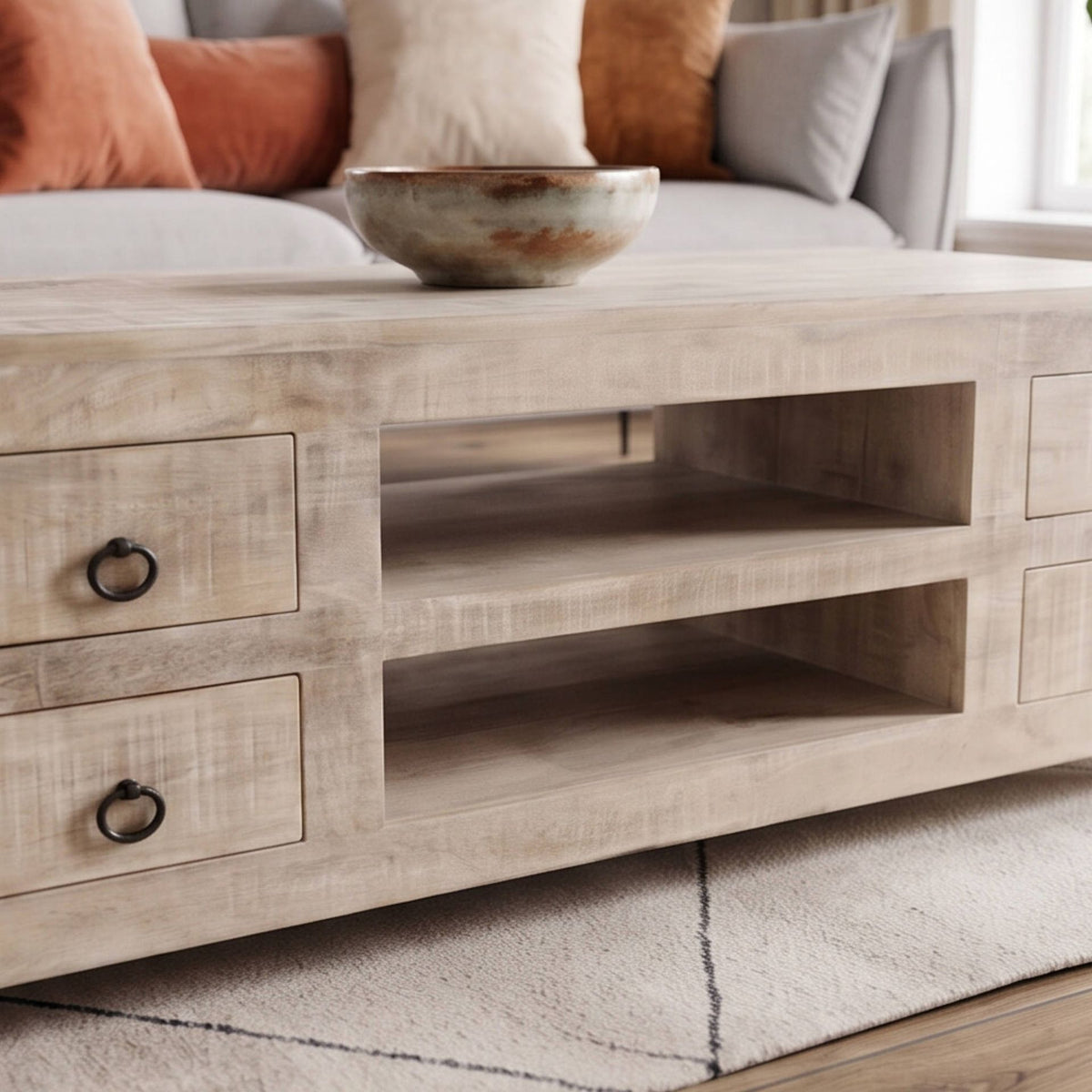 Mesa de centro Goa 125x65x45cm | Madera de Mango