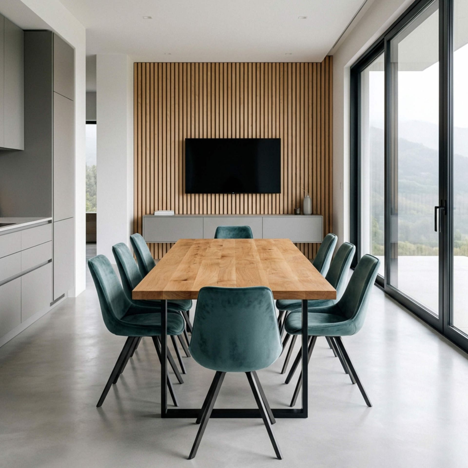 Silla de Comedor Monroe Petrol | Diseño Sofisticado y Carácter