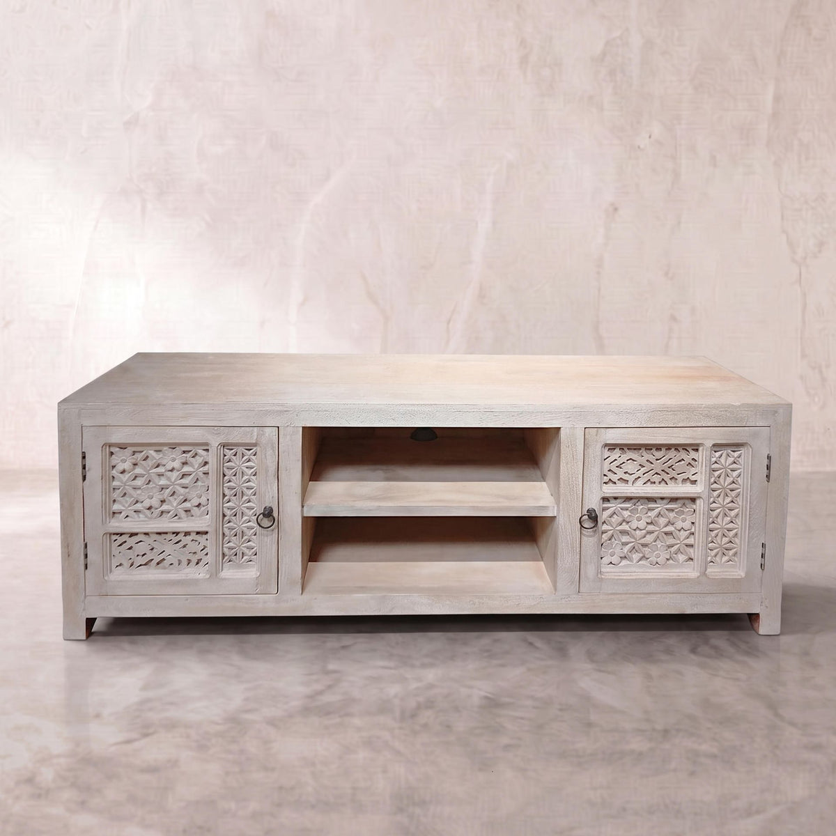 Mueble TV Pawai 2 puertas 160x40x60cm | Madera de Mango