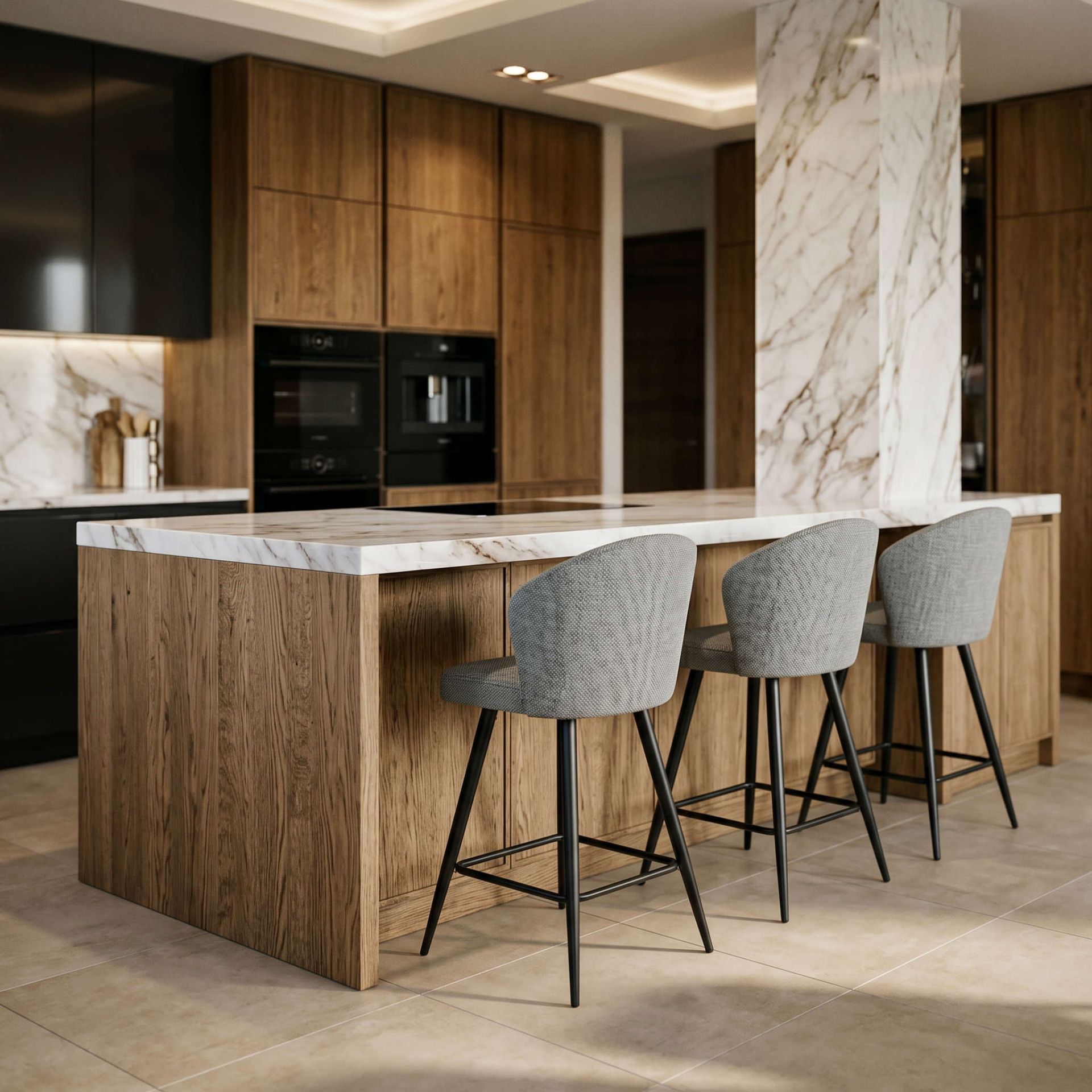 Silla de Bar LANGFORD Aqua | kubu #