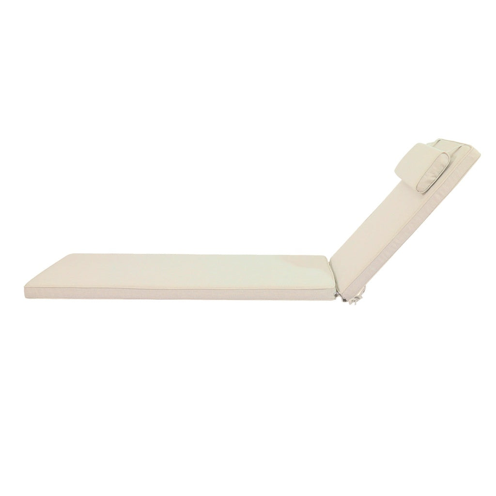 Cojín para tumbona Roxas 59x196x5 cm color beige | Kubu #