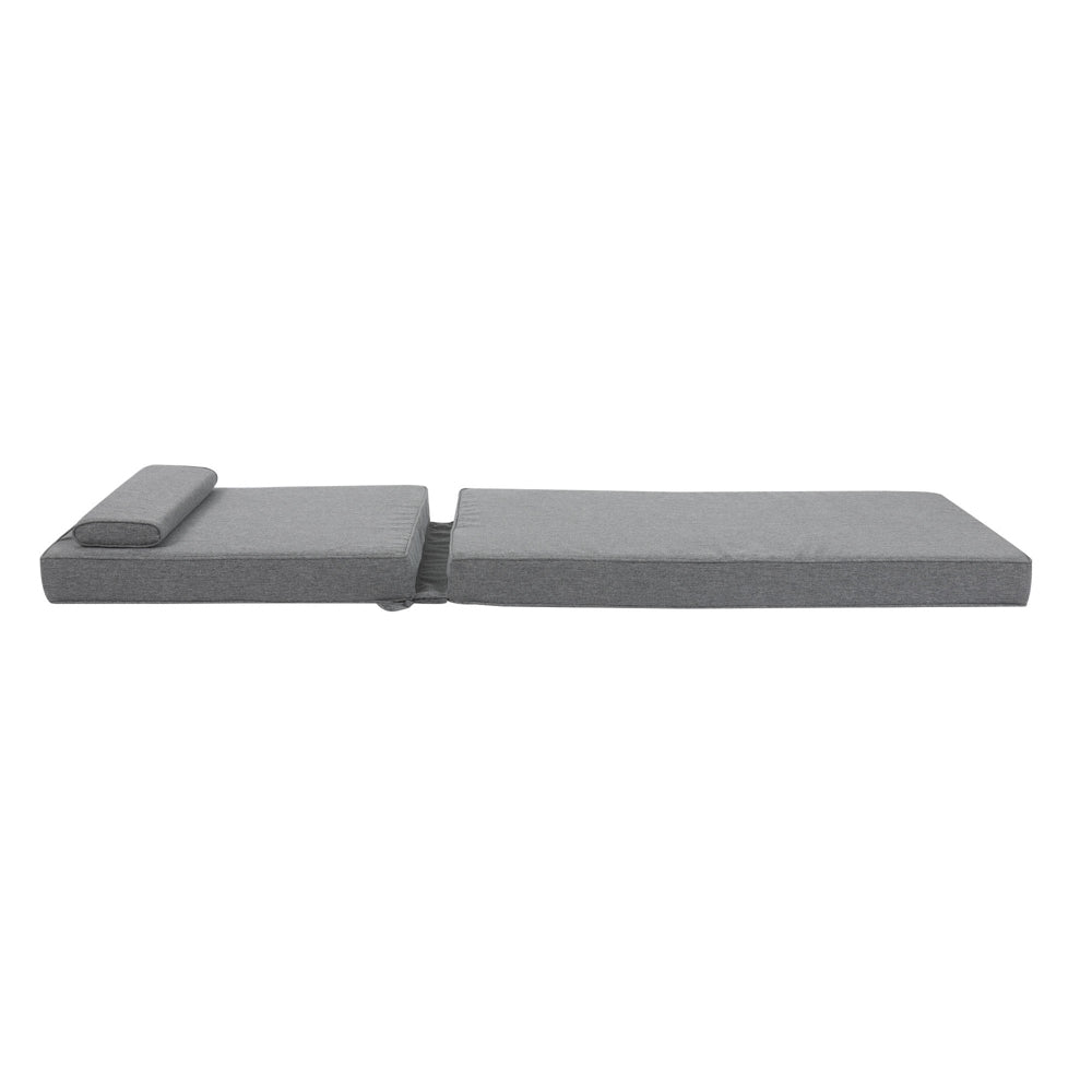 Cojín para tumbona Roxas 59x199x10 cm color gris oscuro | Kubu #