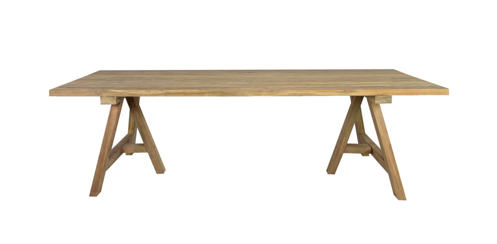 Mesa rectangular Swann 280x100 cm teca reciclada | Kubu #