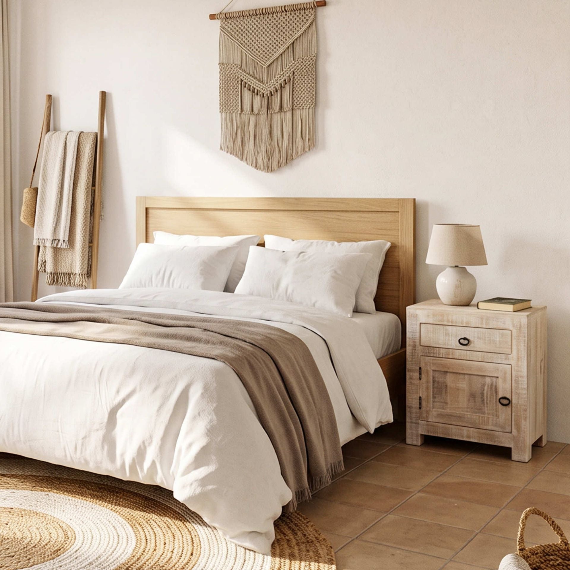 Mesita de noche Goa 50x40x60cm | Madera de Mango