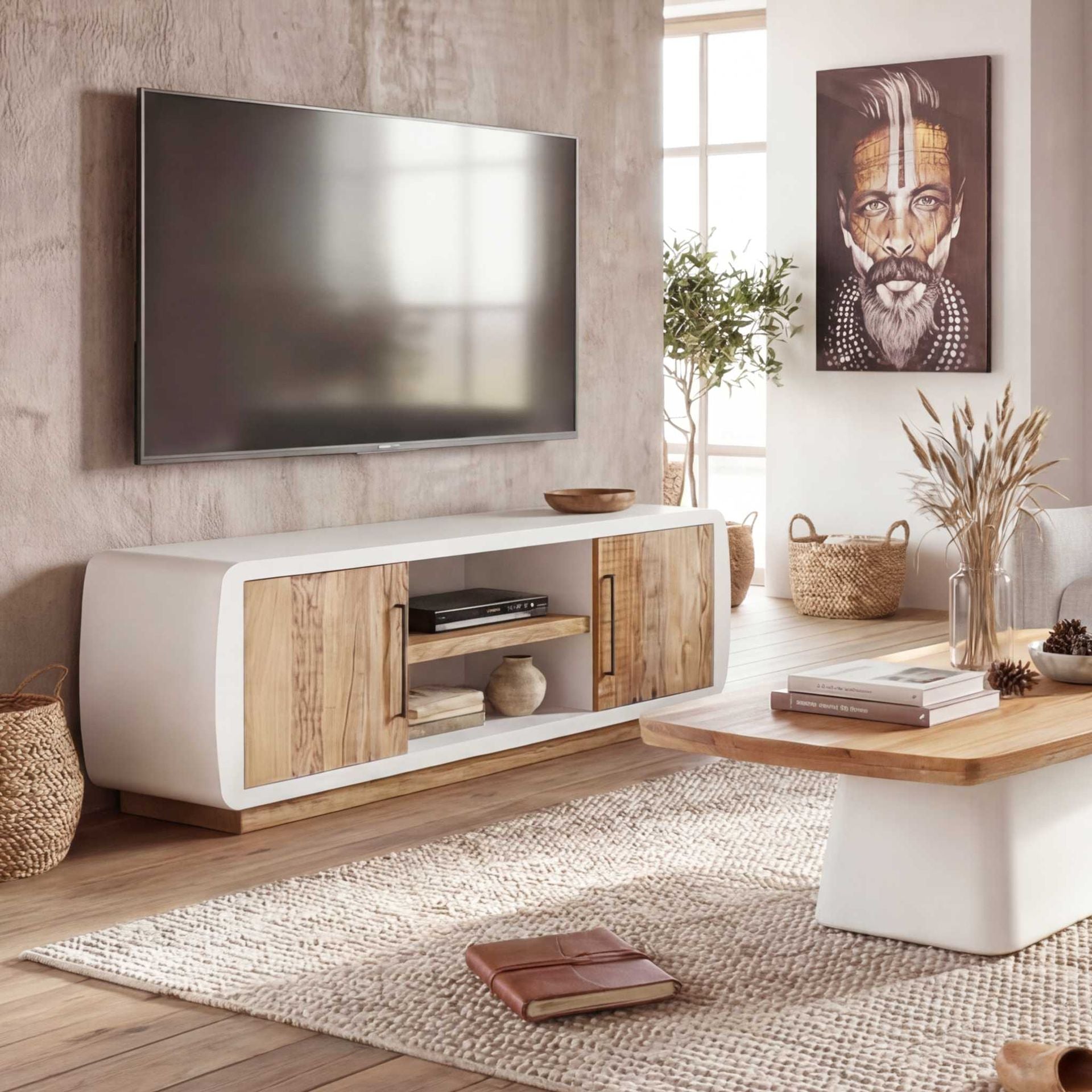 Mueble TV dos puertas Calvia | Kubu #