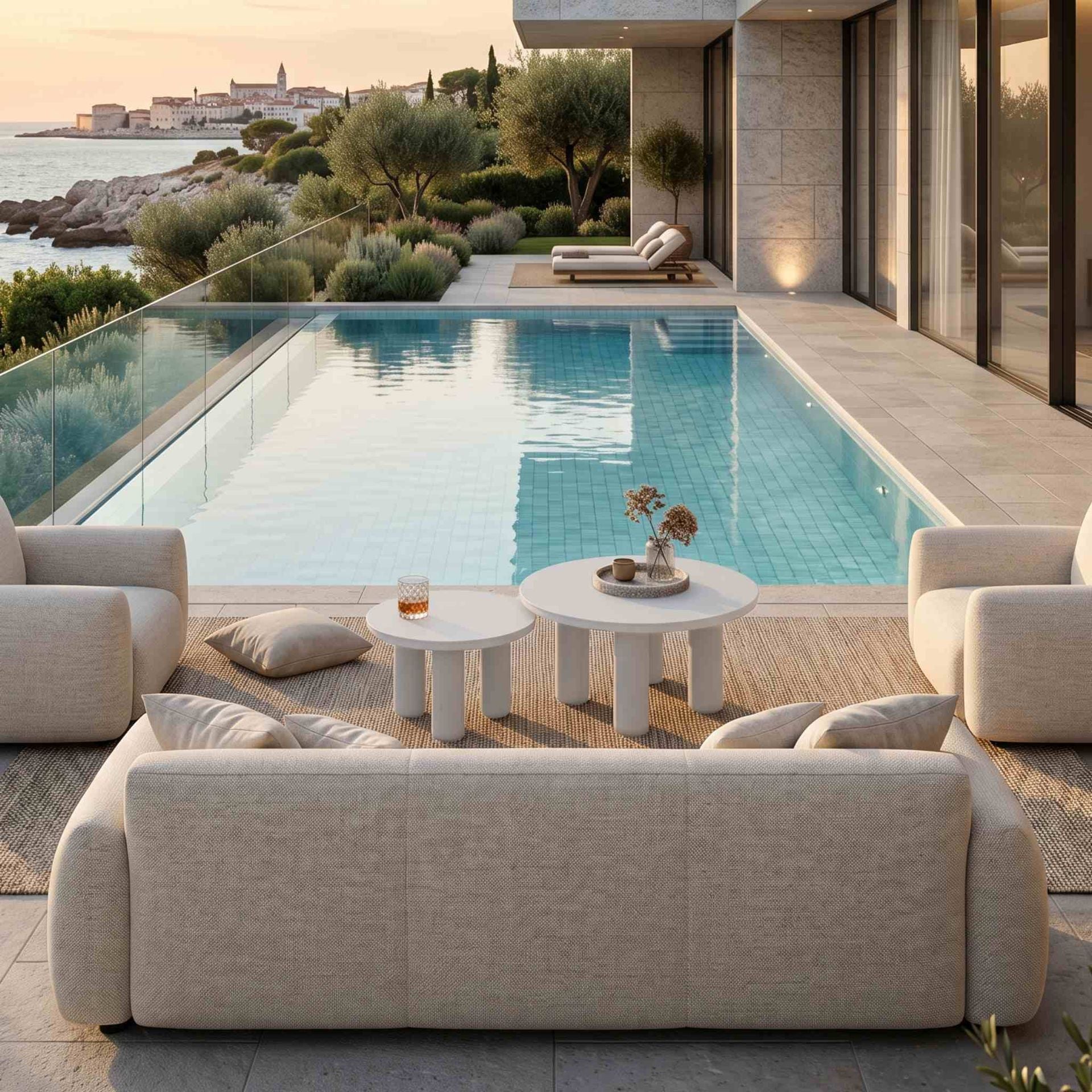 Mesa auxiliar Riverside Ø 71x40cm | kubu #