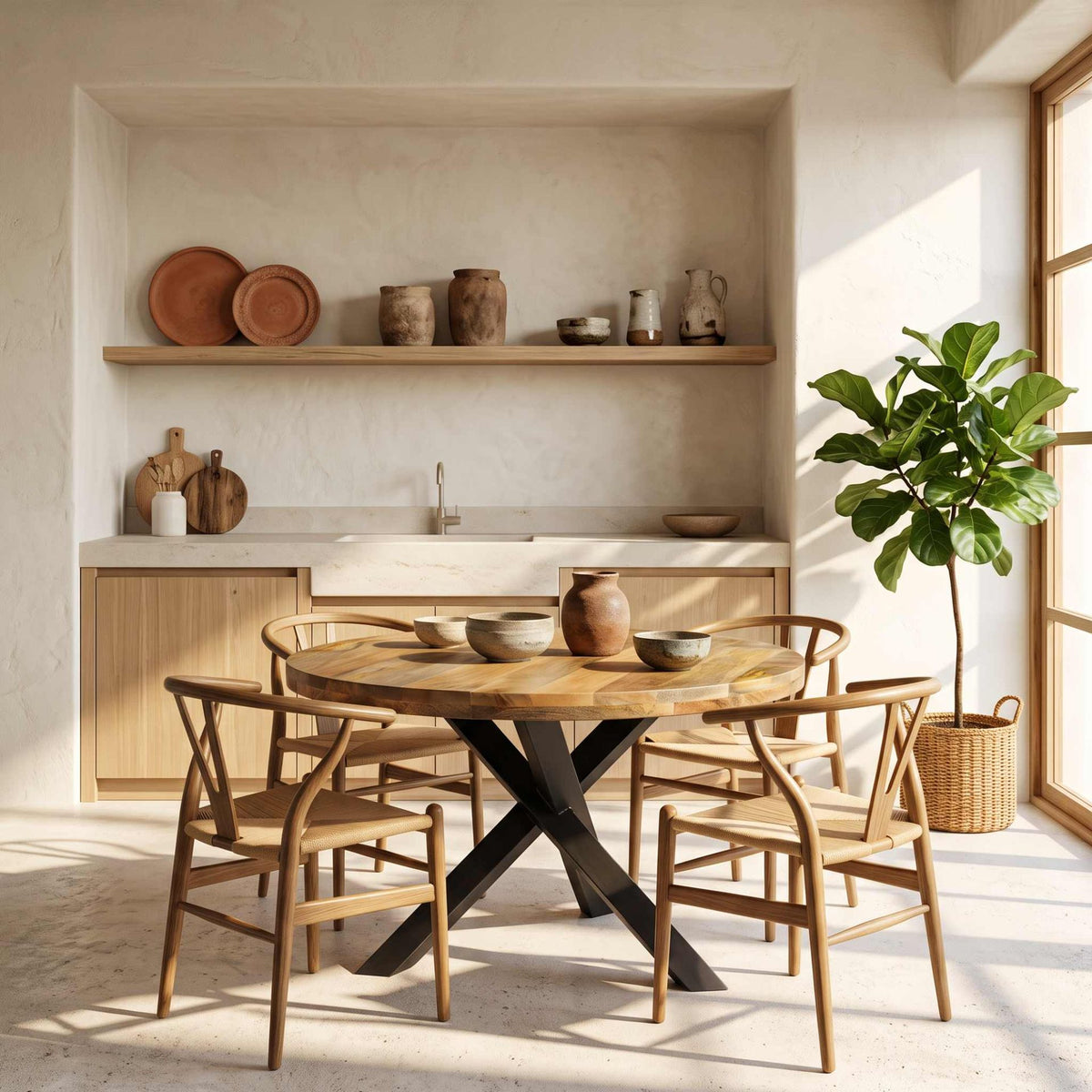 Silla de comedor con brazos Oslo Oak | Madera de Abedul