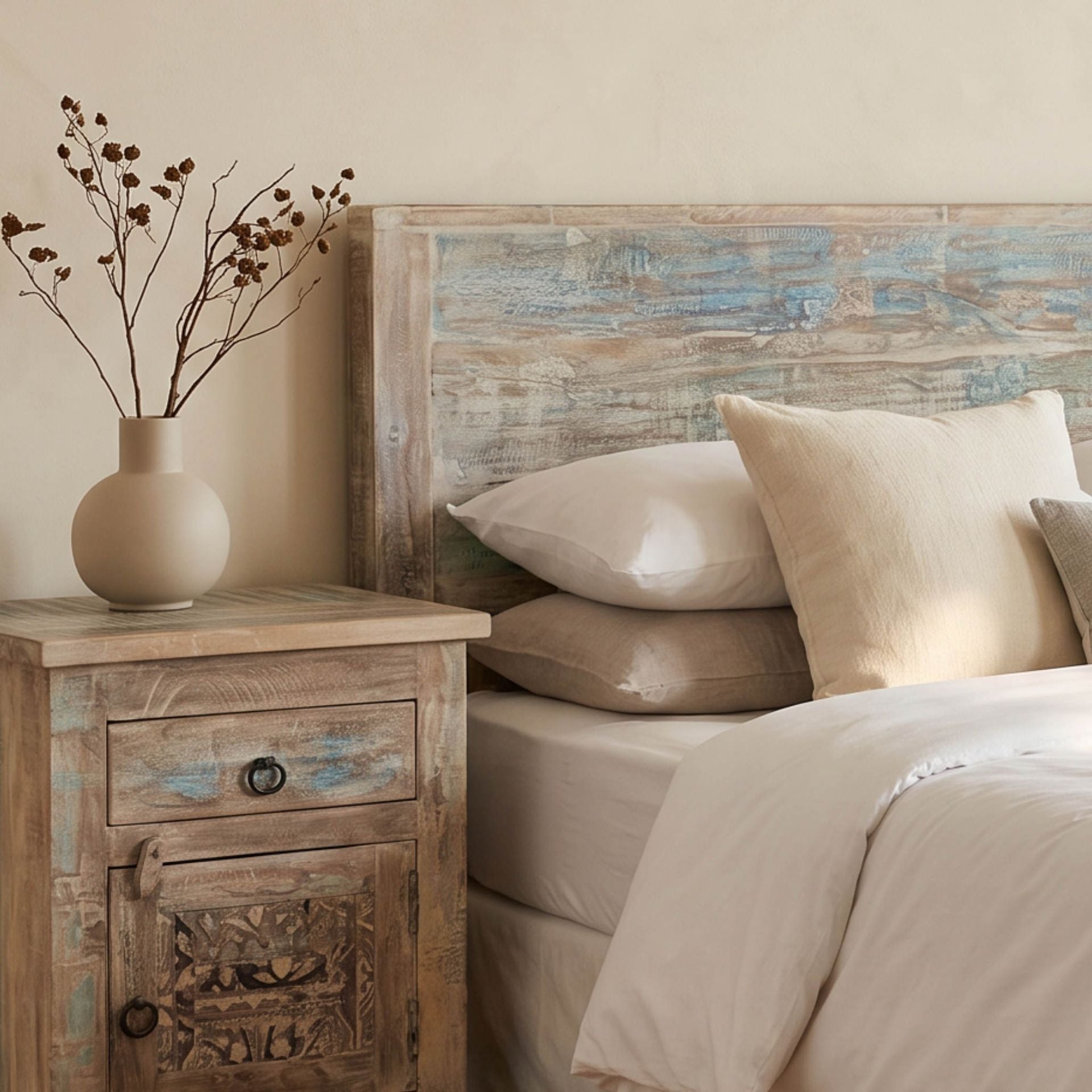 Cabecero Alhmirah 160x125x8cm | Madera de Mango