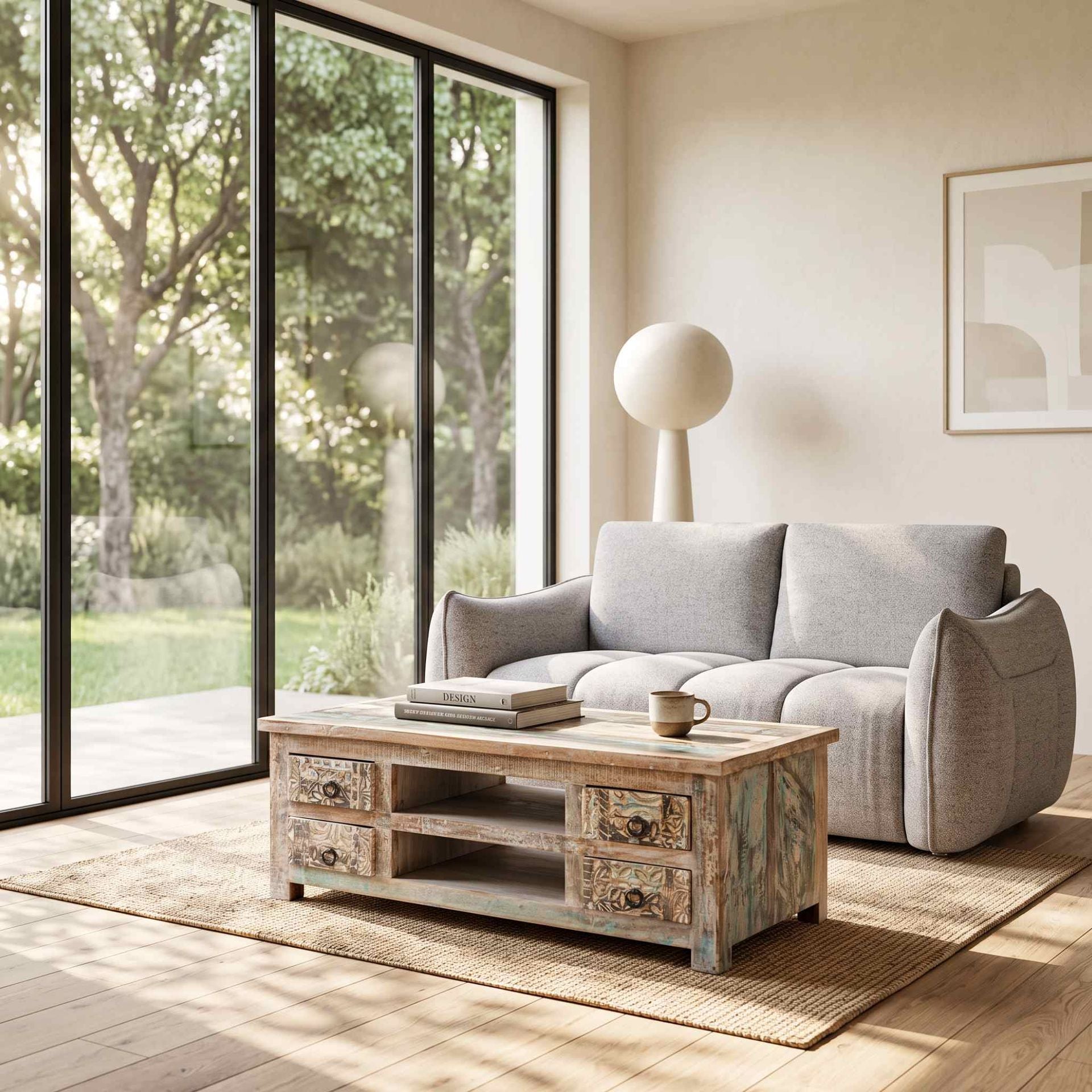 Mesa de centro Almirah 125x65x45cm | Madera de Mango