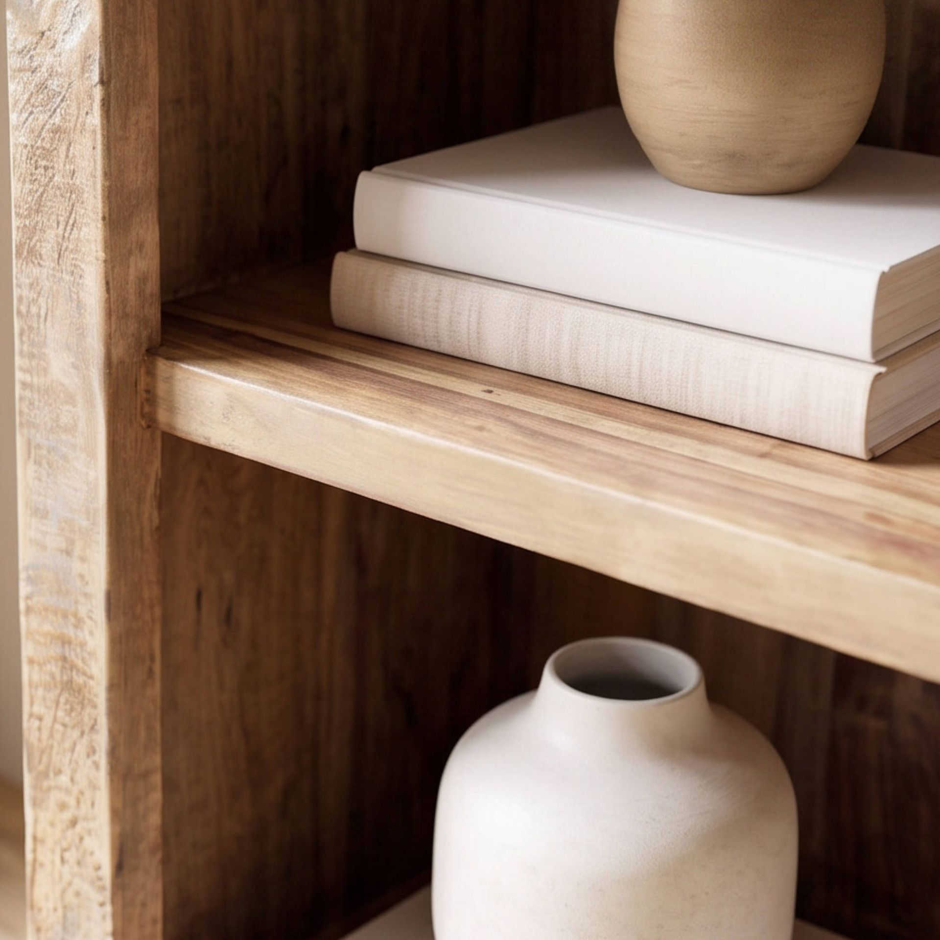 Estantería librería Alhmirah 90x40x180cm | Madera de Mango