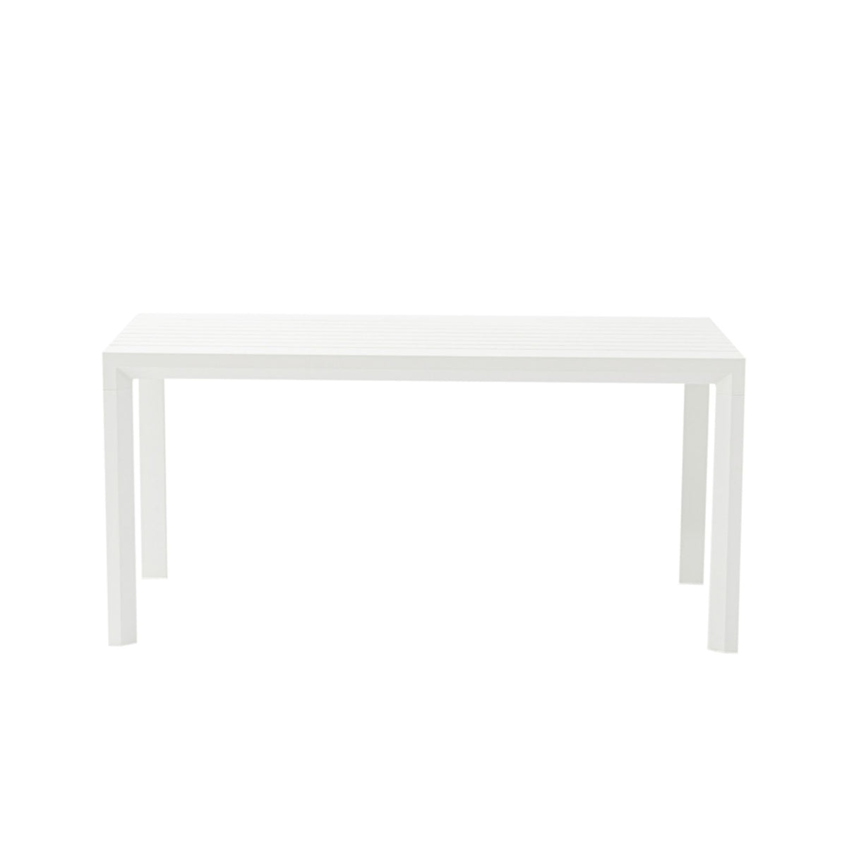 Mesa fija Byron 160 cm aluminio blanco