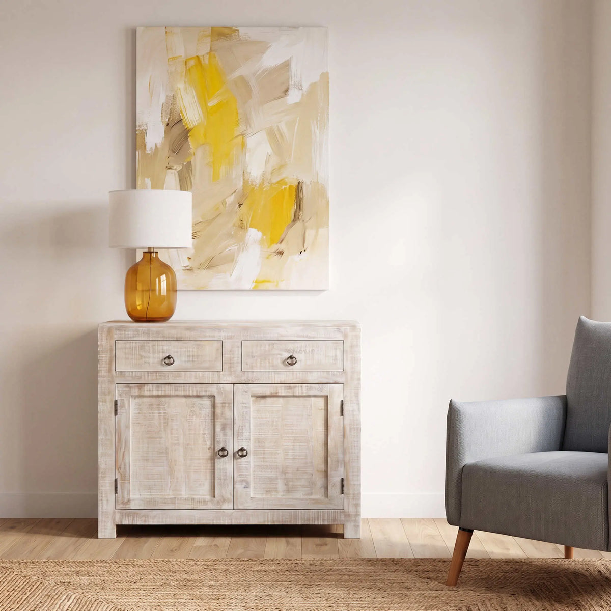 Aparador Consola Goa 90x40x90cm | Madera de Mango | KUBU #