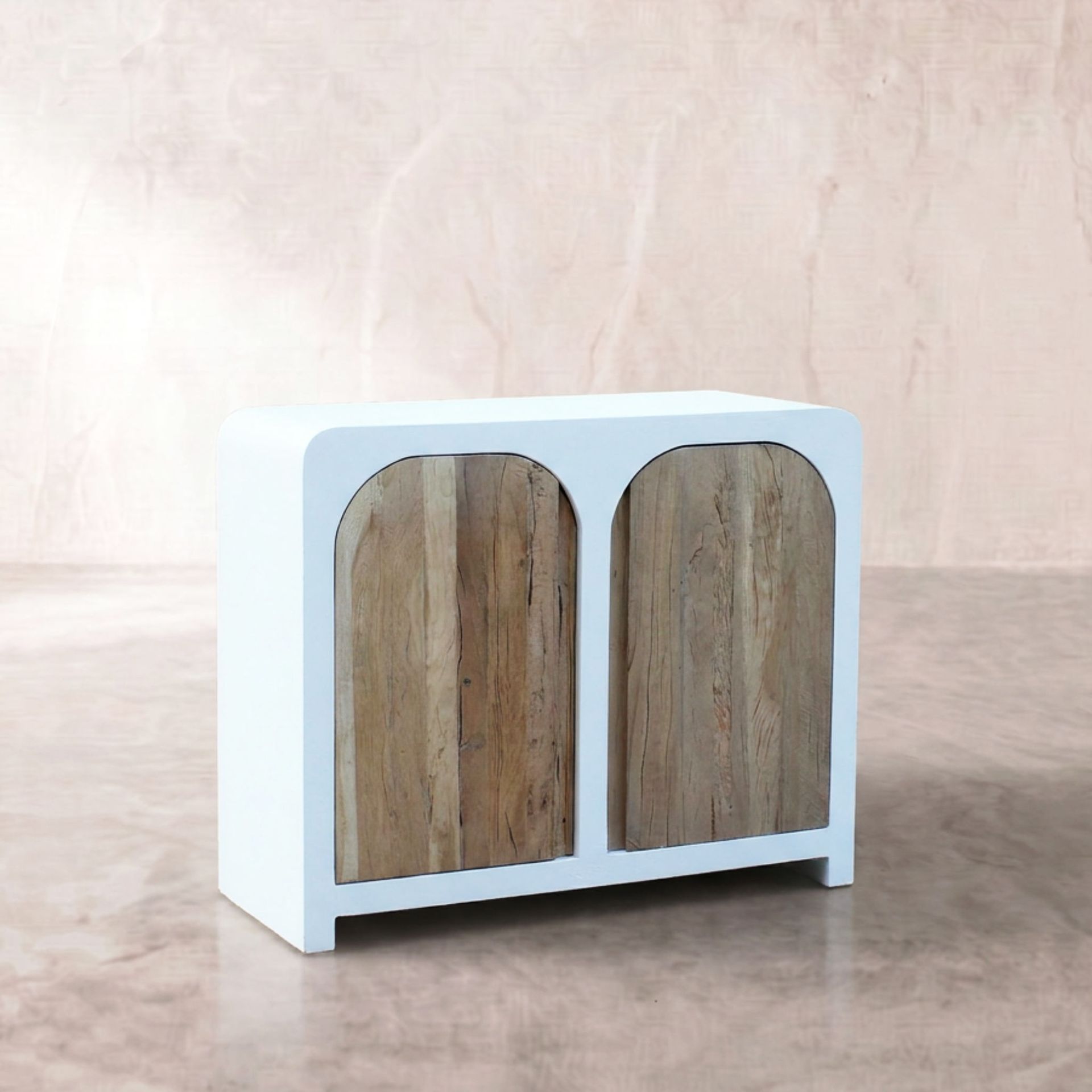 Aparador Eivissa 2 puertas 100X43X80cm | Madera reciclada Acacia | KUBU #