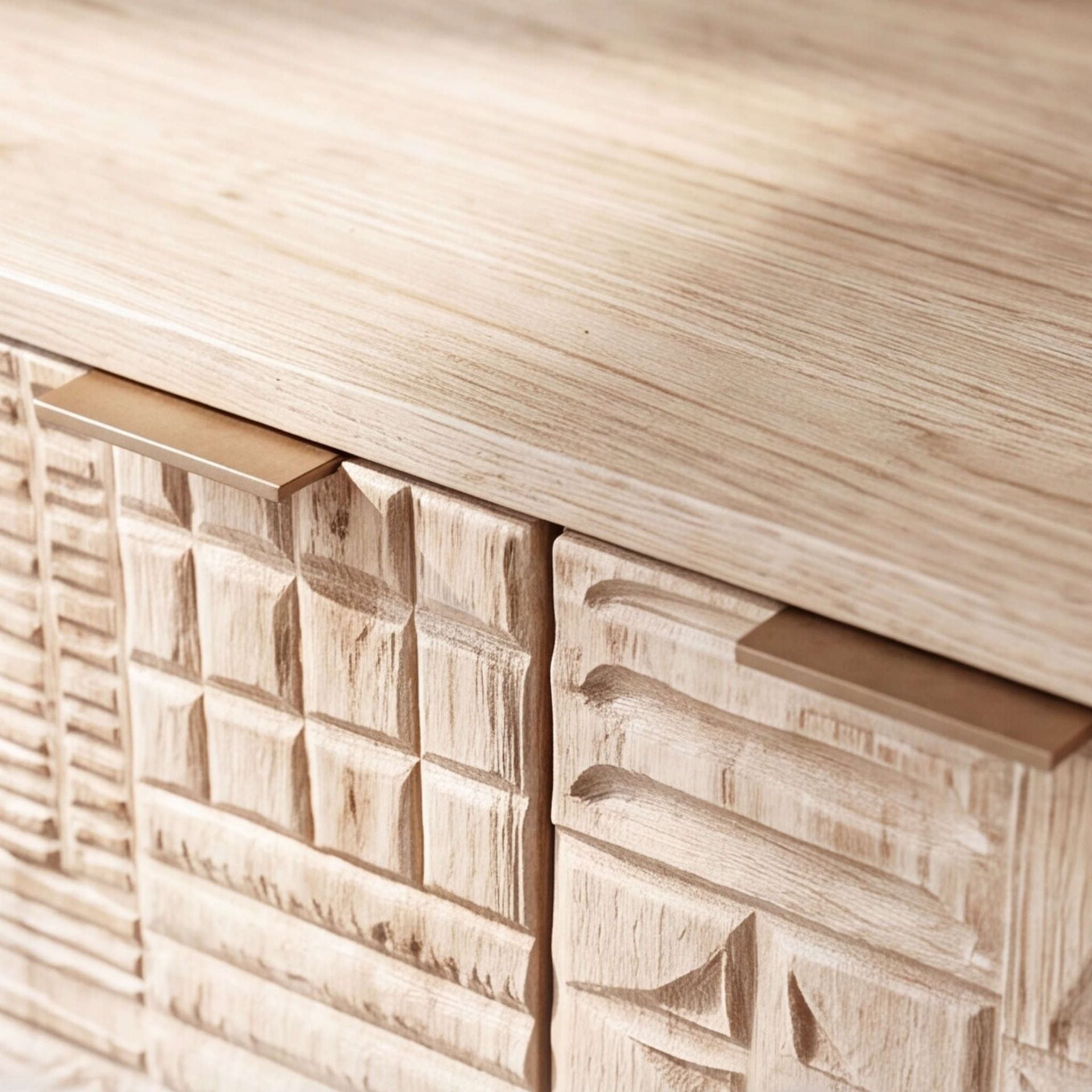 Aparador de Madera de Mango Maya 180cm | Diseño de 4 Puertas | KUBU #