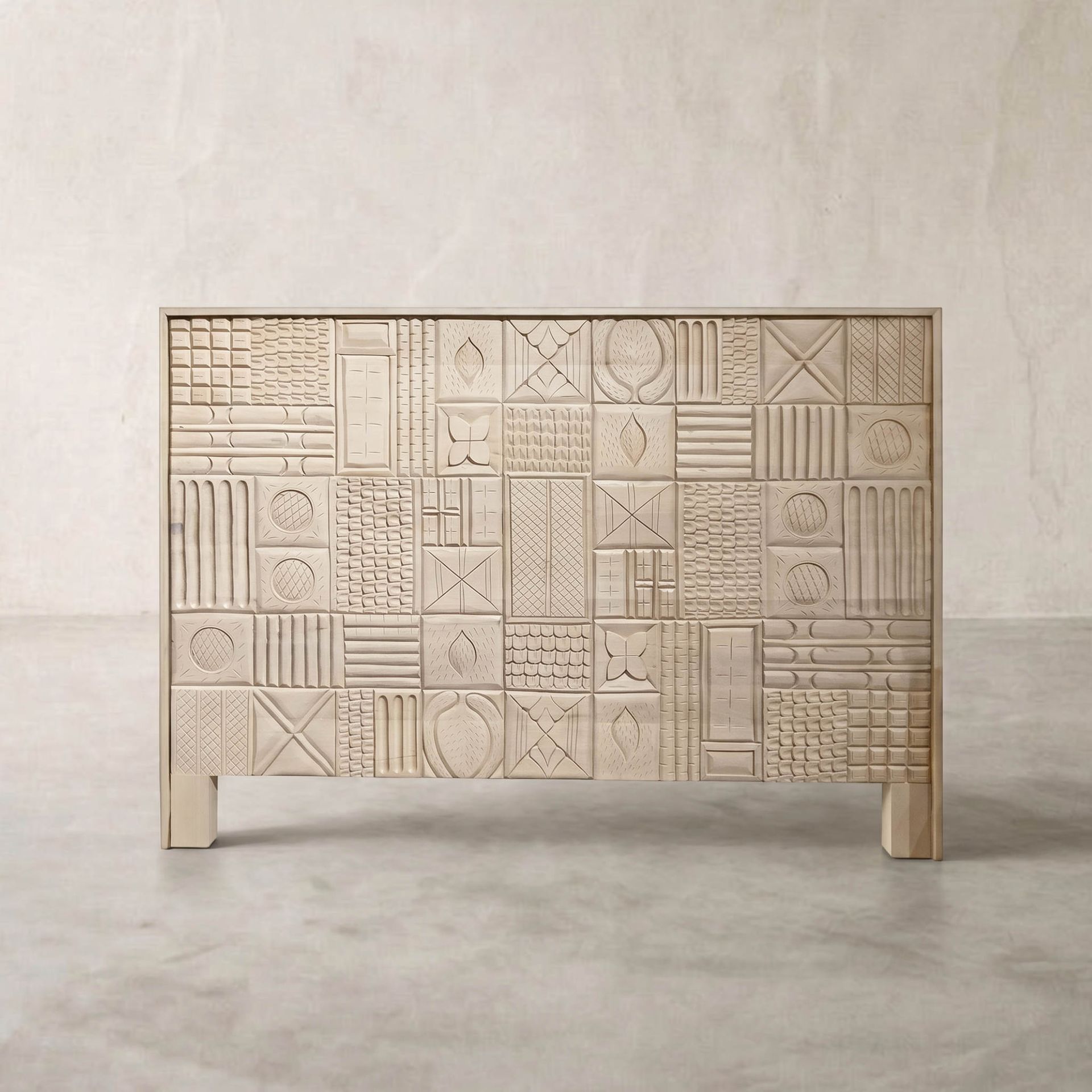 Cabecero Maya 160x110cm | Madera de Mango | KUBU #