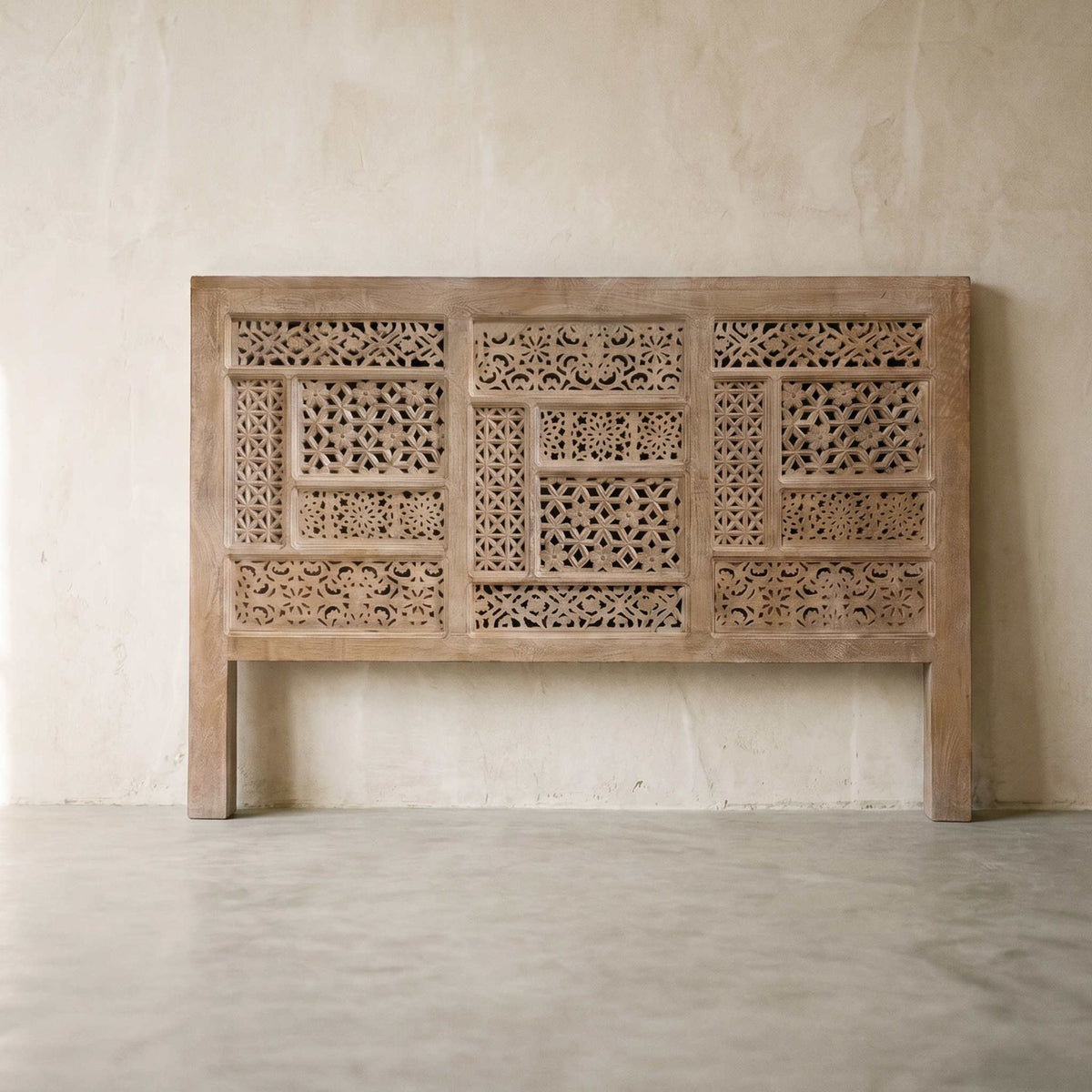 Cabecero Pawai 180x115cm | Diseño Artesanal madera de Mango | KUBU #