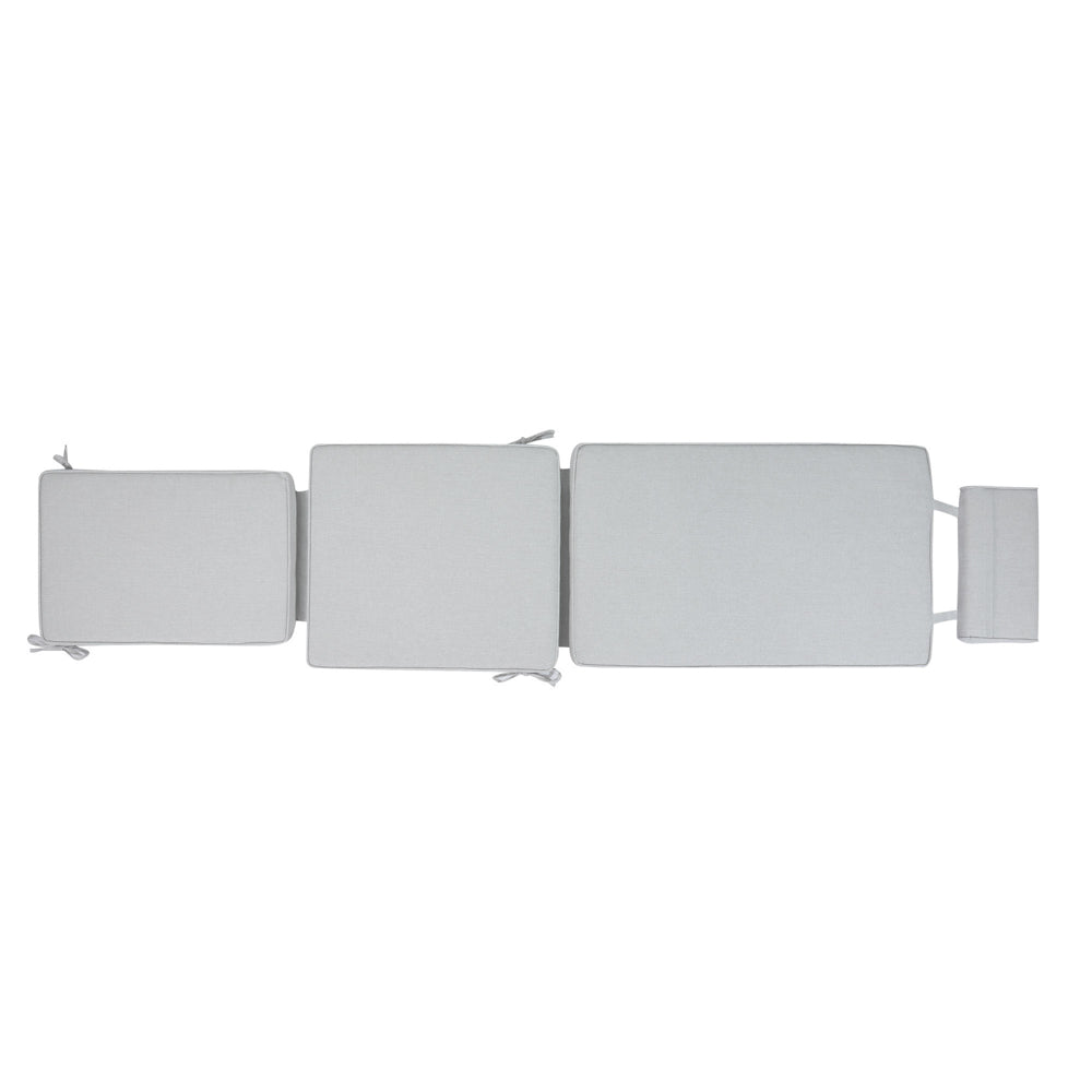 Cojín para tumbona Danao 50x190x5 cm color gris claro | KUBU #