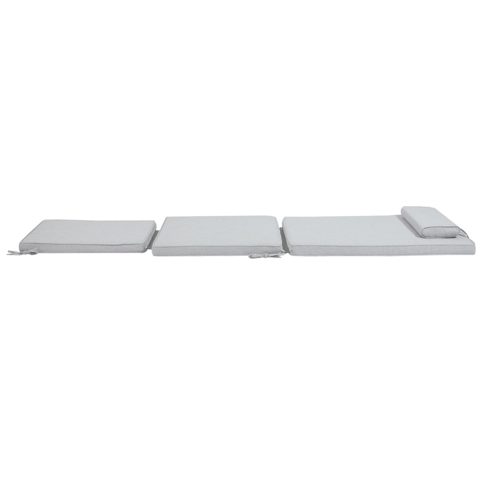 Cojín para tumbona Danao 50x190x5 cm color gris claro | KUBU #
