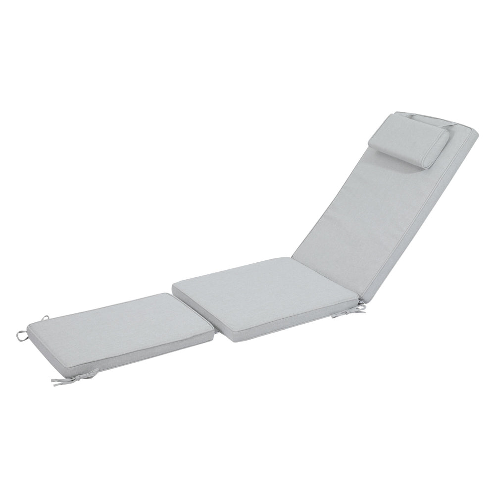 Cojín para tumbona Danao 50x190x5 cm color gris claro | KUBU #