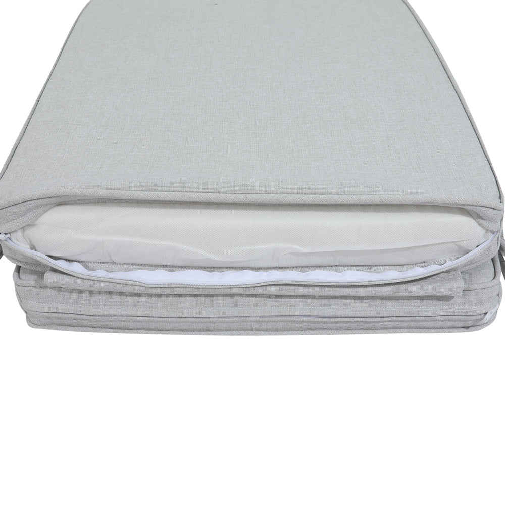 Cojín para tumbona Danao 50x190x5 cm color gris claro | KUBU #