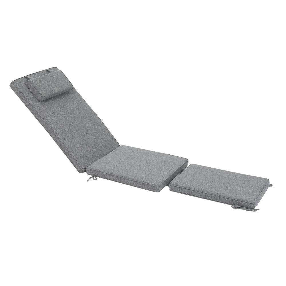 Cojín para tumbona Danao 50x190x5 cm color gris oscuro. | KUBU #