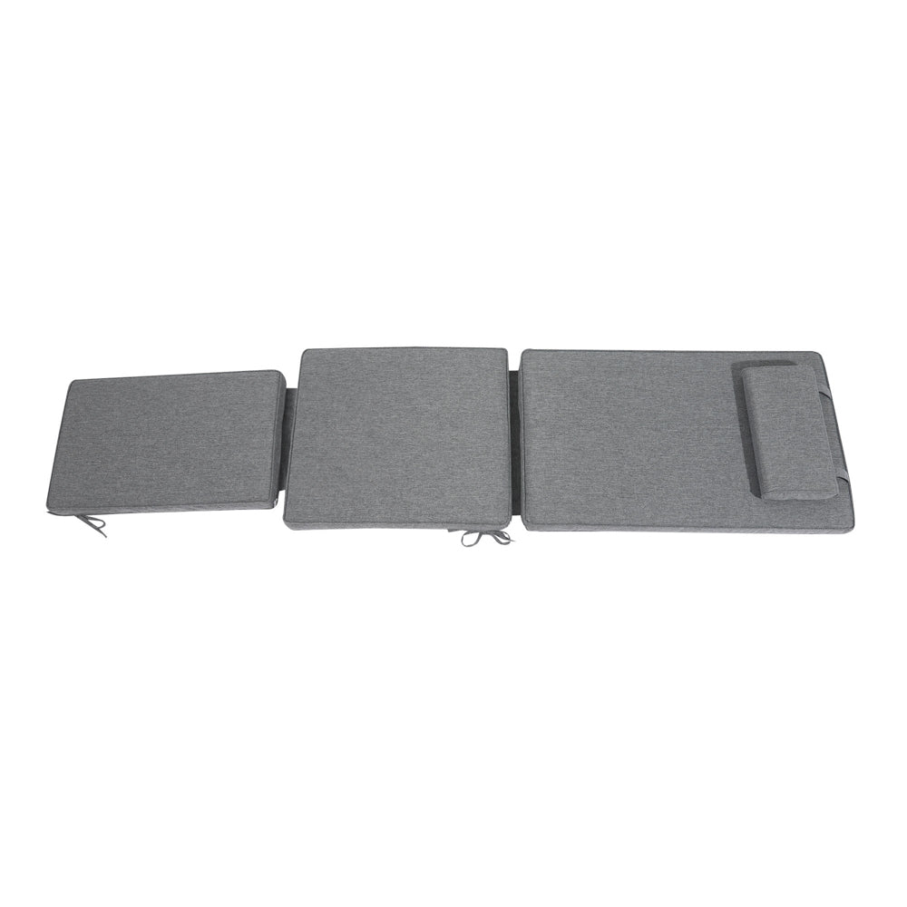 Cojín para tumbona Danao 50x190x5 cm color gris oscuro. | KUBU #