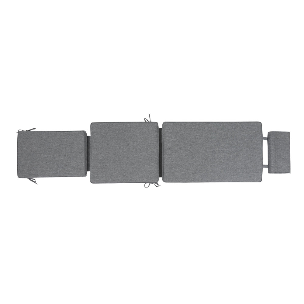 Cojín para tumbona Danao 50x190x5 cm color gris oscuro. | KUBU #