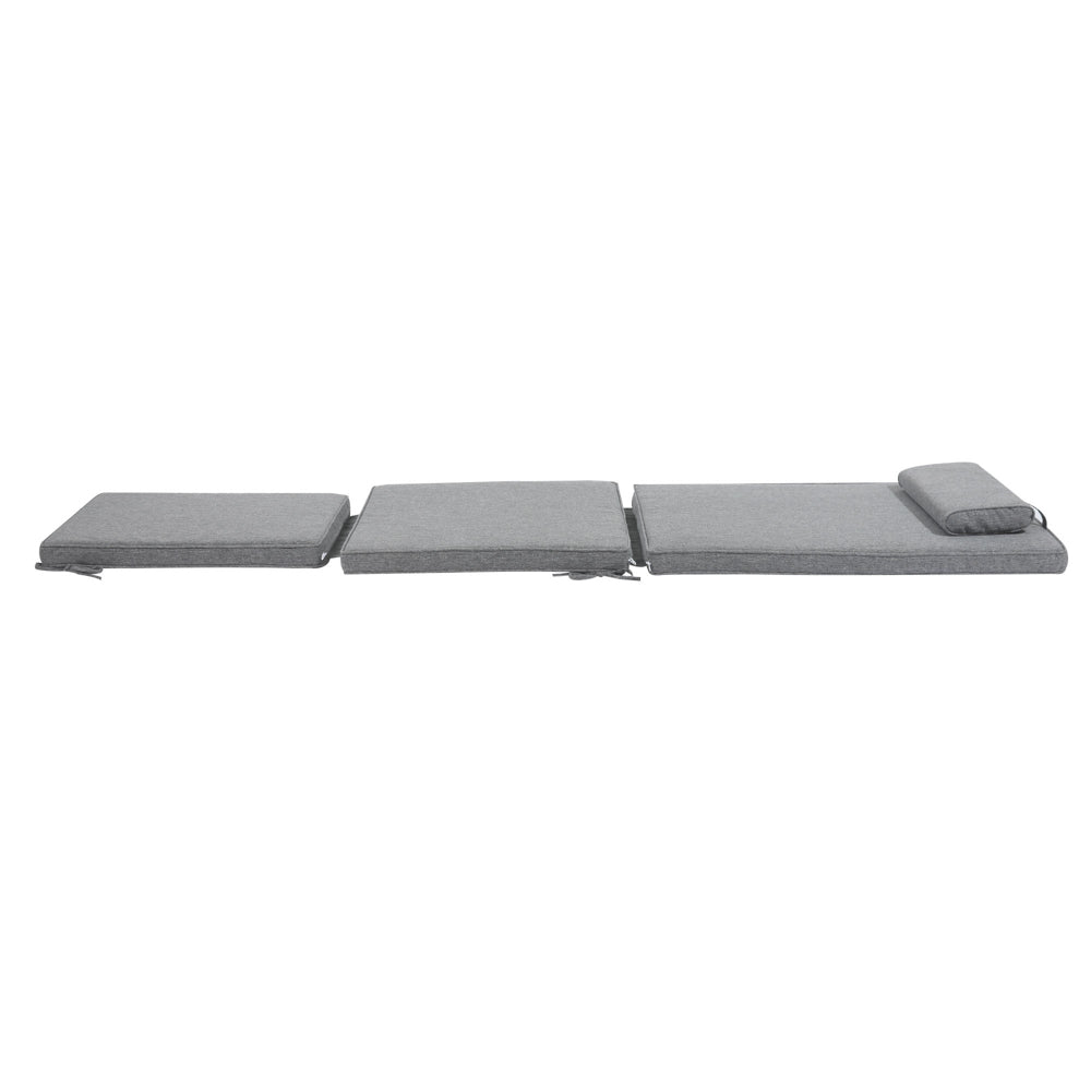Cojín para tumbona Danao 50x190x5 cm color gris oscuro. | KUBU #