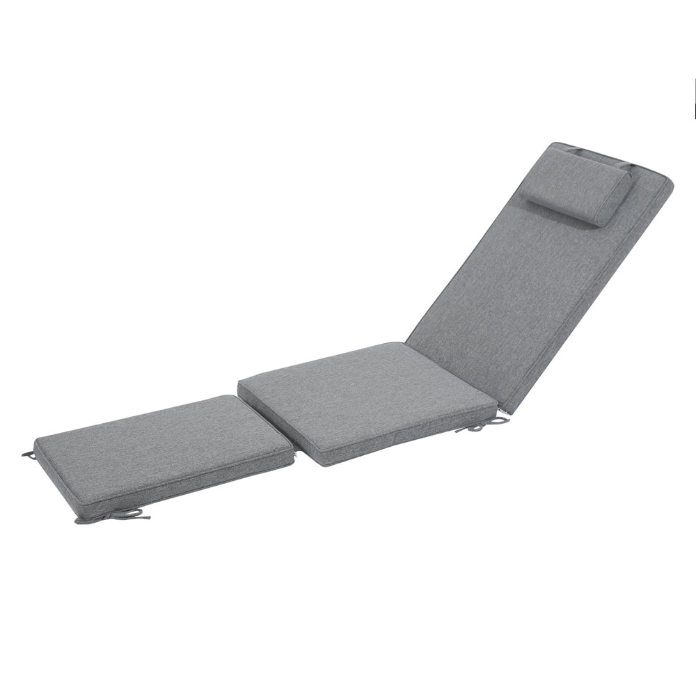 Cojín para tumbona Danao 50x190x5 cm color gris oscuro. | KUBU #