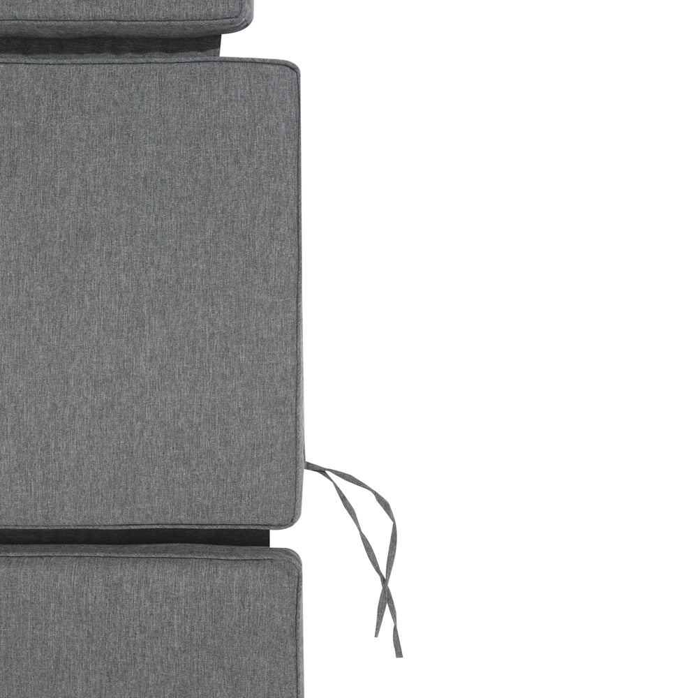 Cojín para tumbona Danao 50x190x5 cm color gris oscuro. | KUBU #