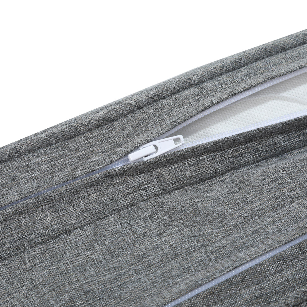 Cojín para tumbona Danao 50x190x5 cm color gris oscuro. | KUBU #