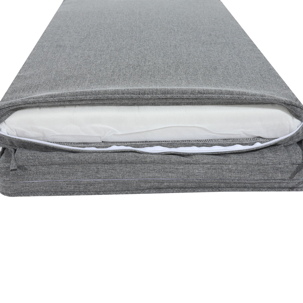 Cojín para tumbona Danao 50x190x5 cm color gris oscuro. | KUBU #