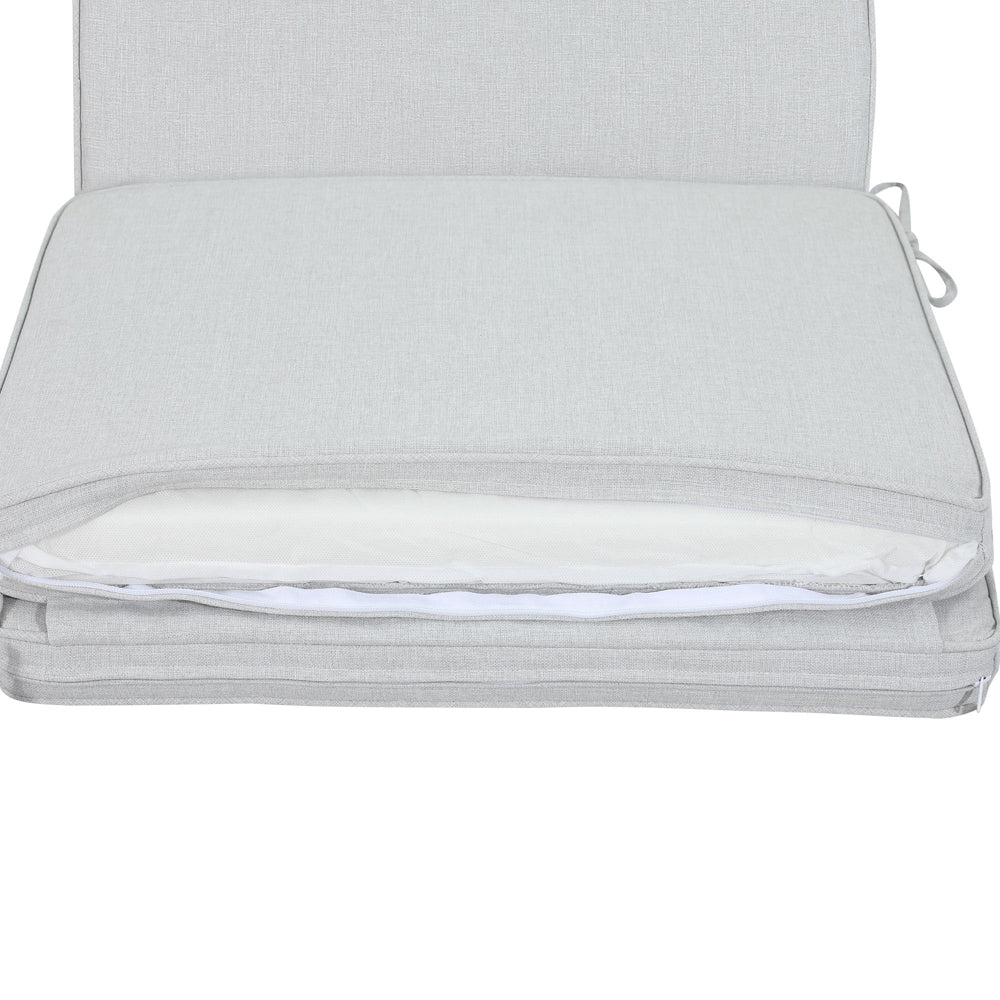 Cojín para tumbona Mati 50x192x5 cm color gris claro | Kubu #