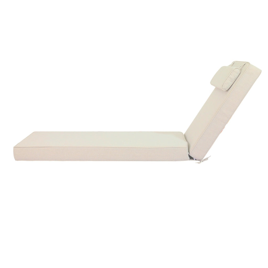 Cojín para tumbona Roxas 59x199x10 cm color beige | Kubu #
