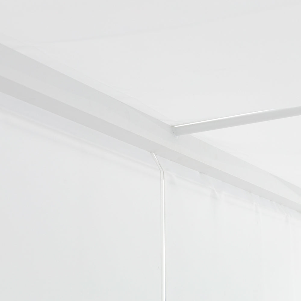 Daybed Edna aluminio y tejido náutico blanco | Kubu #