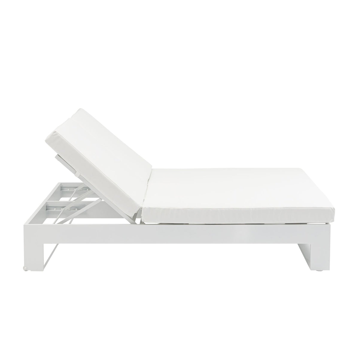 Daybed Niland aluminio blanco y tejido náutico blanco | KUBU #