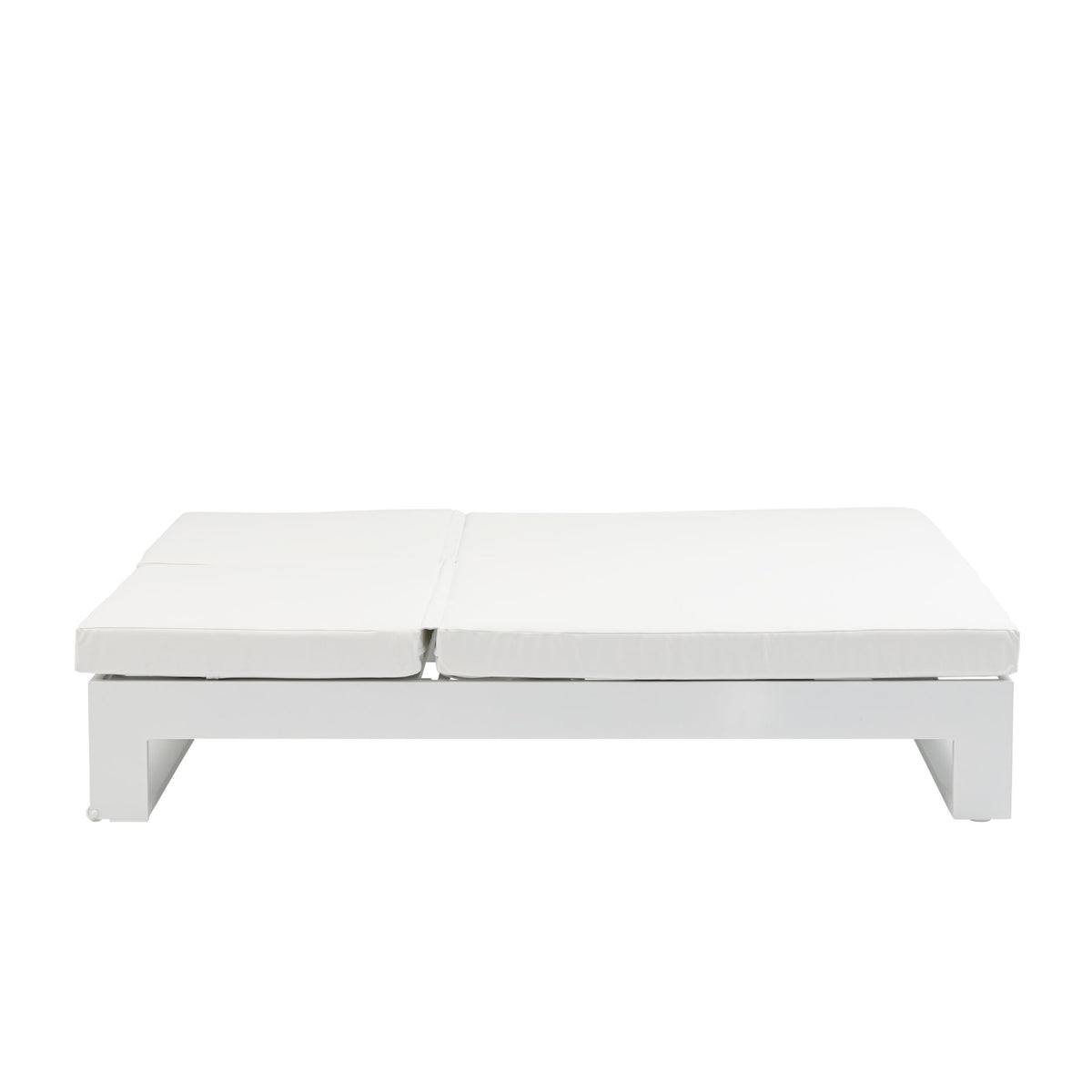 Daybed Niland aluminio blanco y tejido náutico blanco | KUBU #