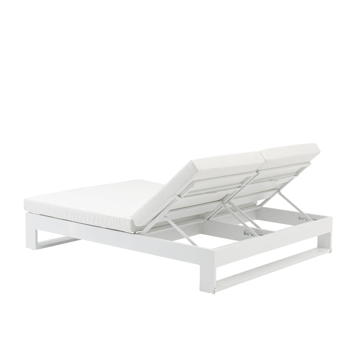Daybed Niland aluminio blanco y tejido náutico blanco | KUBU #