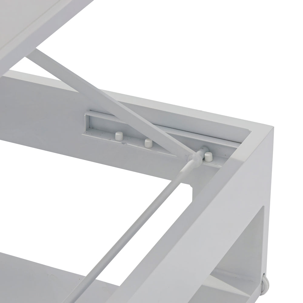 Daybed Niland aluminio blanco y tejido náutico blanco | Kubu #