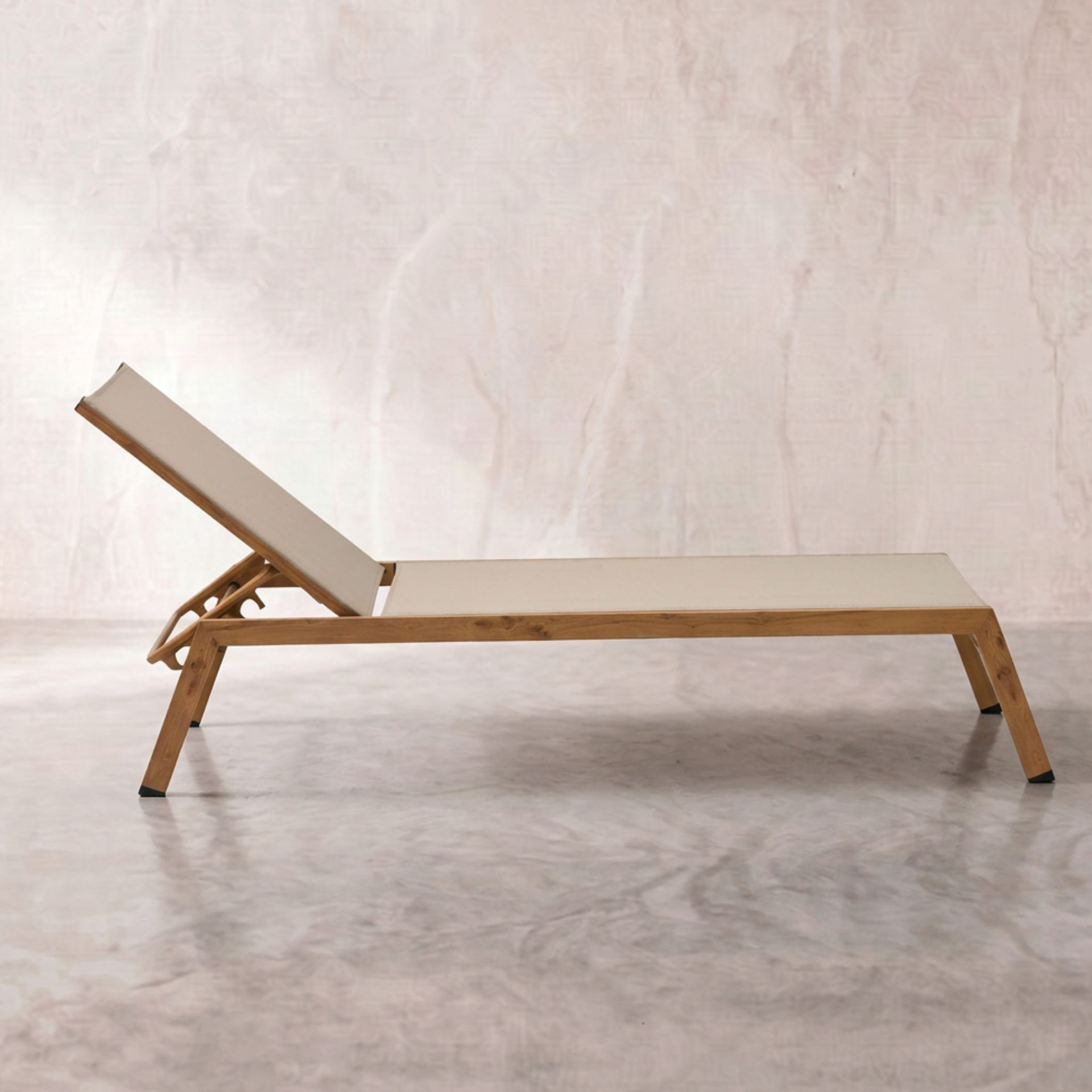 Hamaca apilable Java 205x65x35cm | Efecto Teca | KUBU #