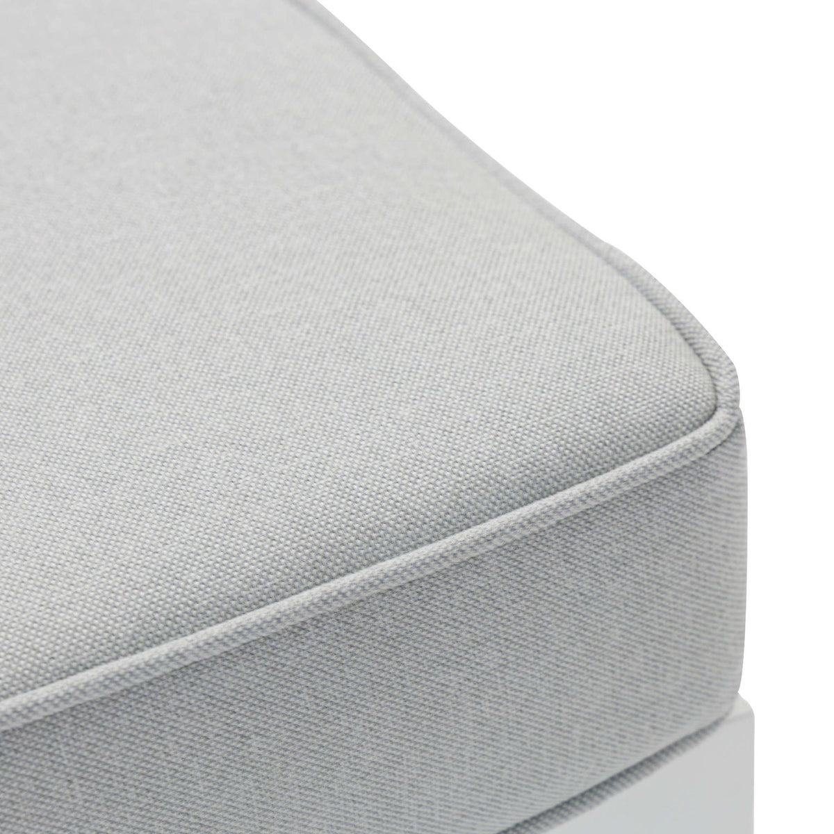 Módulo ampliación Niland aluminio blanco y cojinería gris claro. | KUBU #