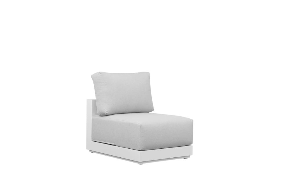 Módulo ampliación Onix aluminio blanco cojinería gris claro | Kubu #