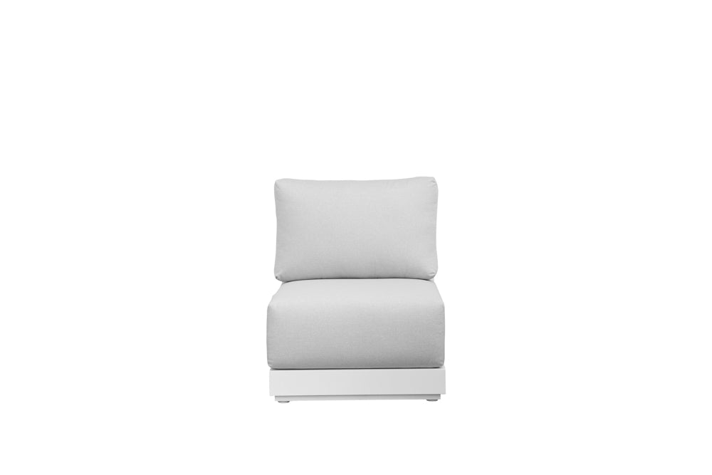 Módulo ampliación Onix aluminio blanco cojinería gris claro | Kubu #