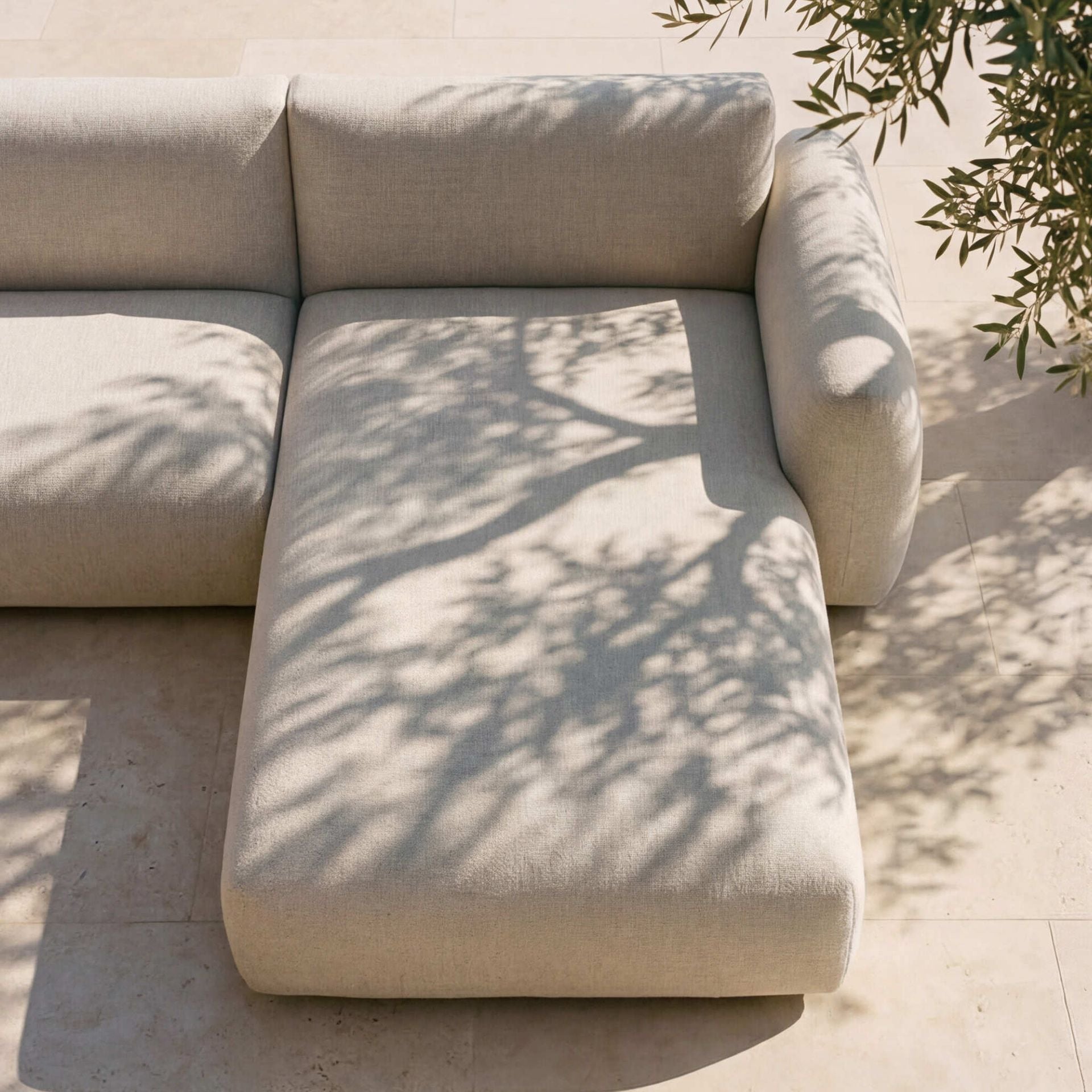 Módulo lounge Riverside brazo derecho (VF) beige | Kubu #