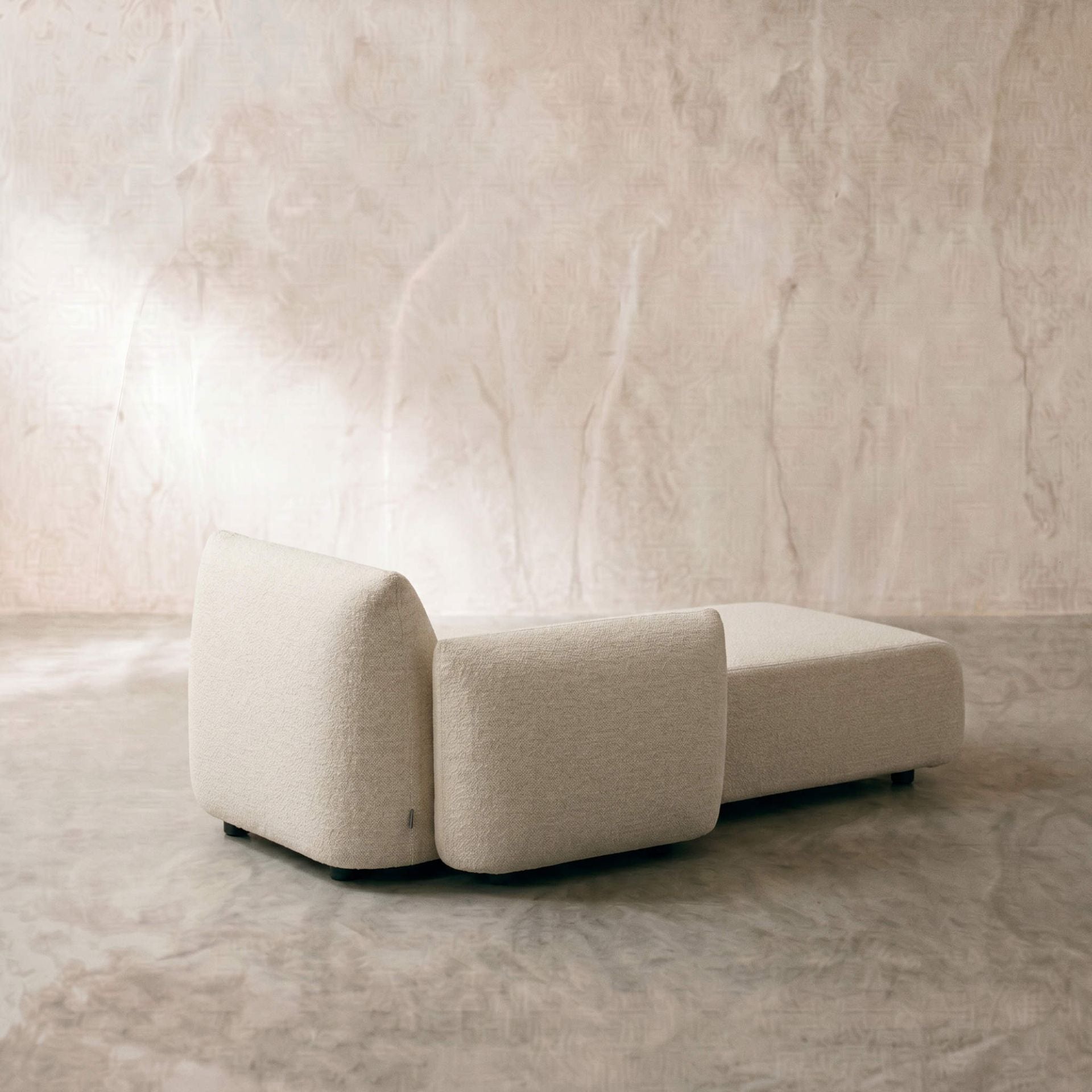 Módulo lounge Riverside brazo derecho (VF) beige | Kubu #